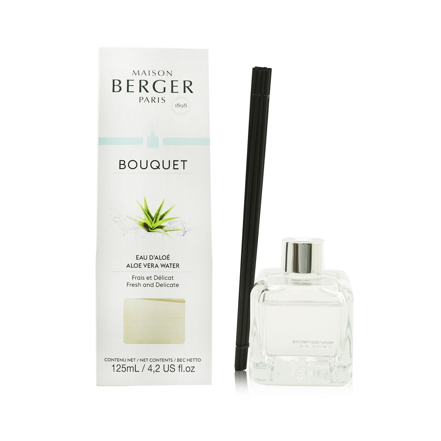 Lampe Berger (Maison Berger Paris) Cube Scented Bouquet - Aloe Vera Water 125ml/