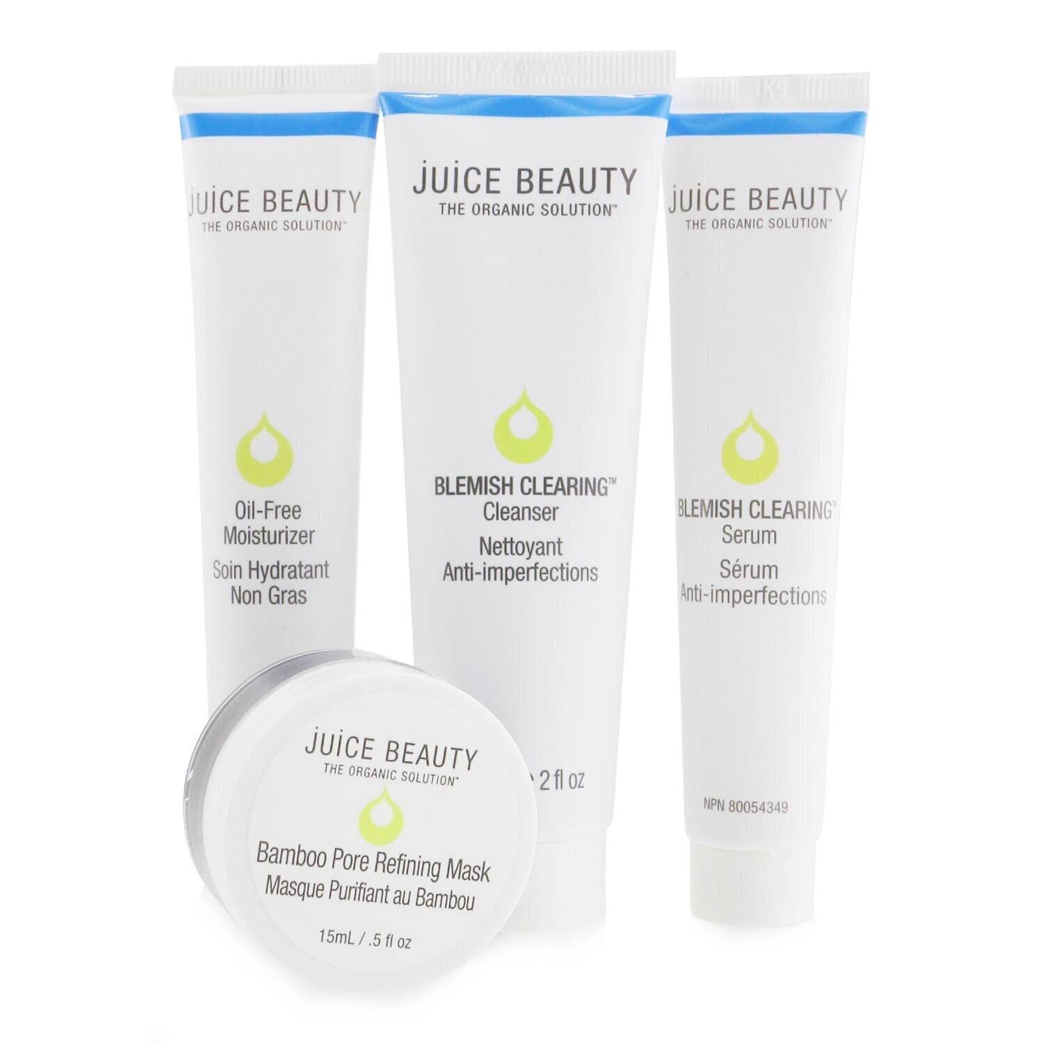 Juice Beauty Blemish Clearing Solutions Kit : Cleanser + Serum + Moisturizer + M