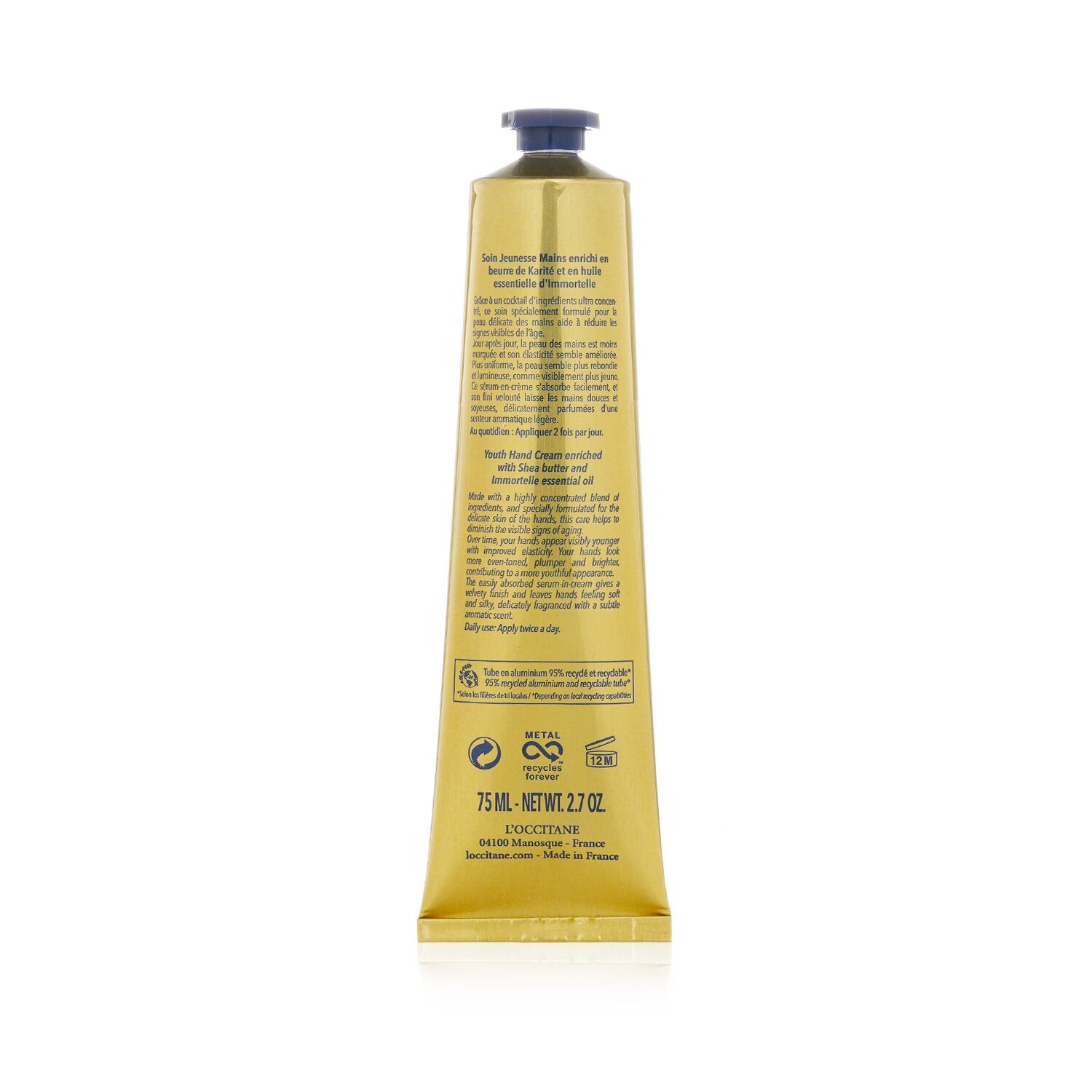 L'Occitane Shea Immortelle Youth Hand Cream 75ml/2.7oz