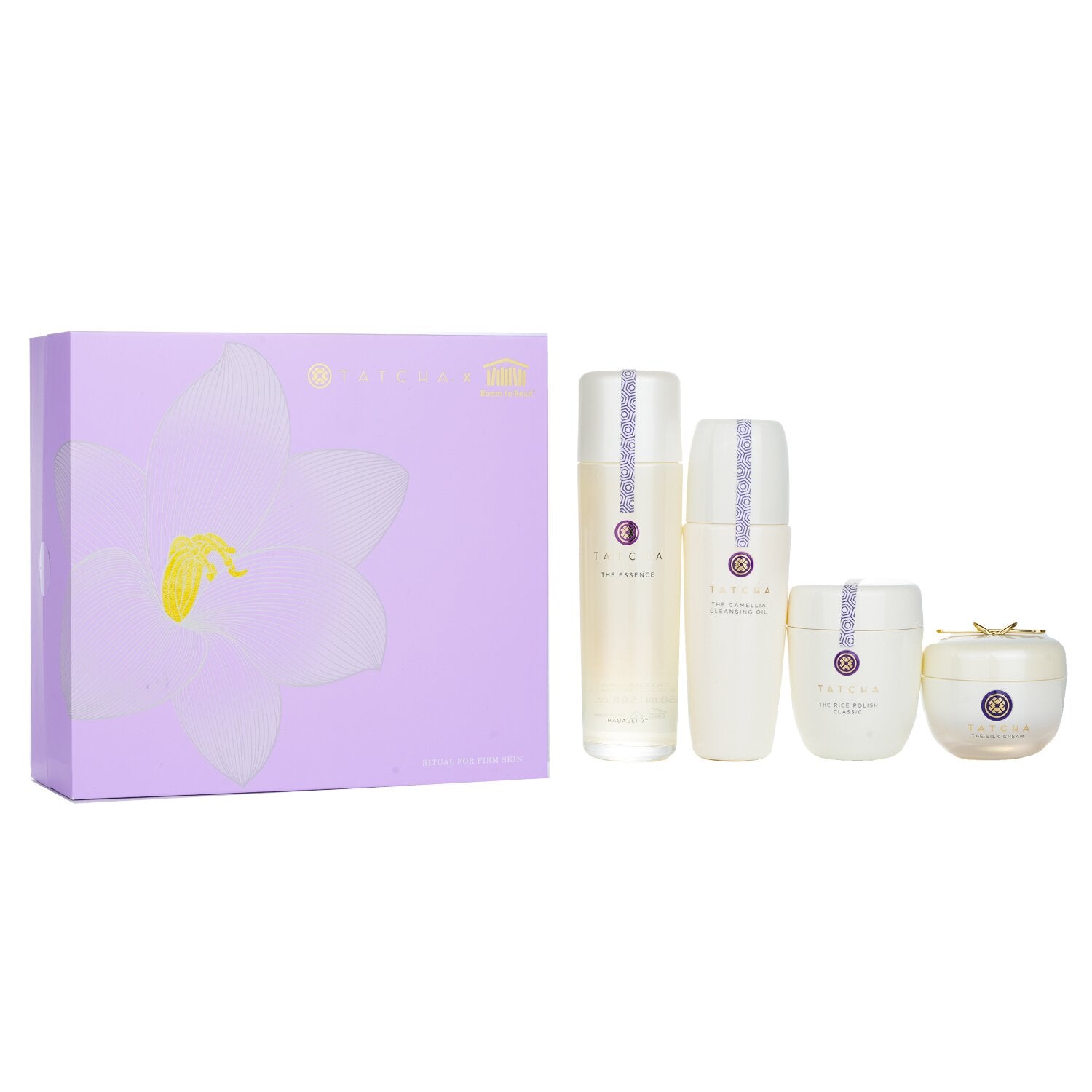 Tatcha Ritual For Firm Skin Set: Camellia Cleansing Oil 150ml + Essence 150ml +