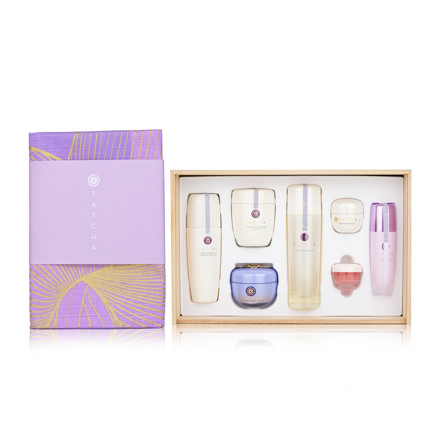 Tatcha Special Edition Luxury Kiri Set: The Camellia Cleansing Oil, The Rice Pol