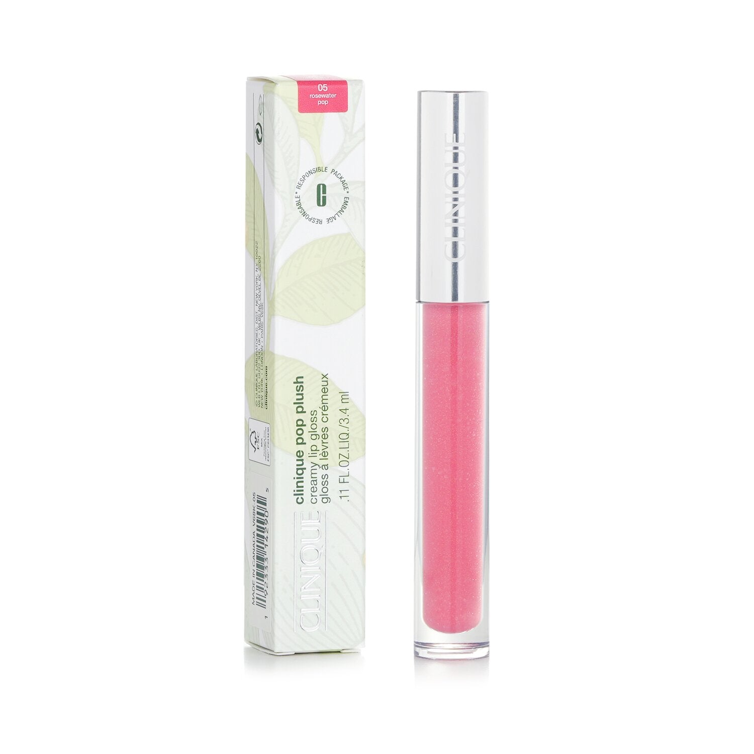 Clinique Pop Plush Creamy Lip Gloss - # 05 Rosewater Pop  3.4ml/0.11oz