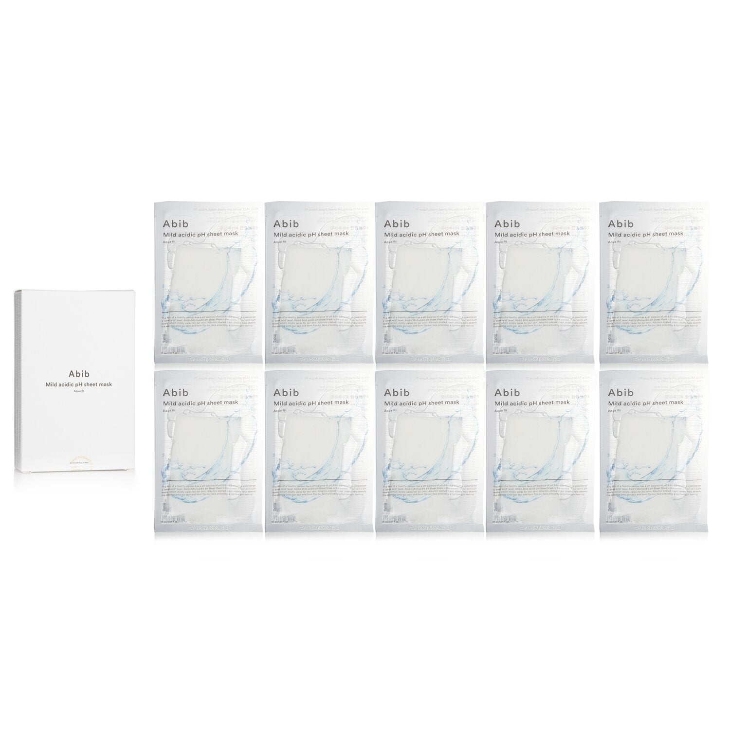 Abib Mild Acidic PH Sheet Mask - Aqua Fit  30mlx10pcs