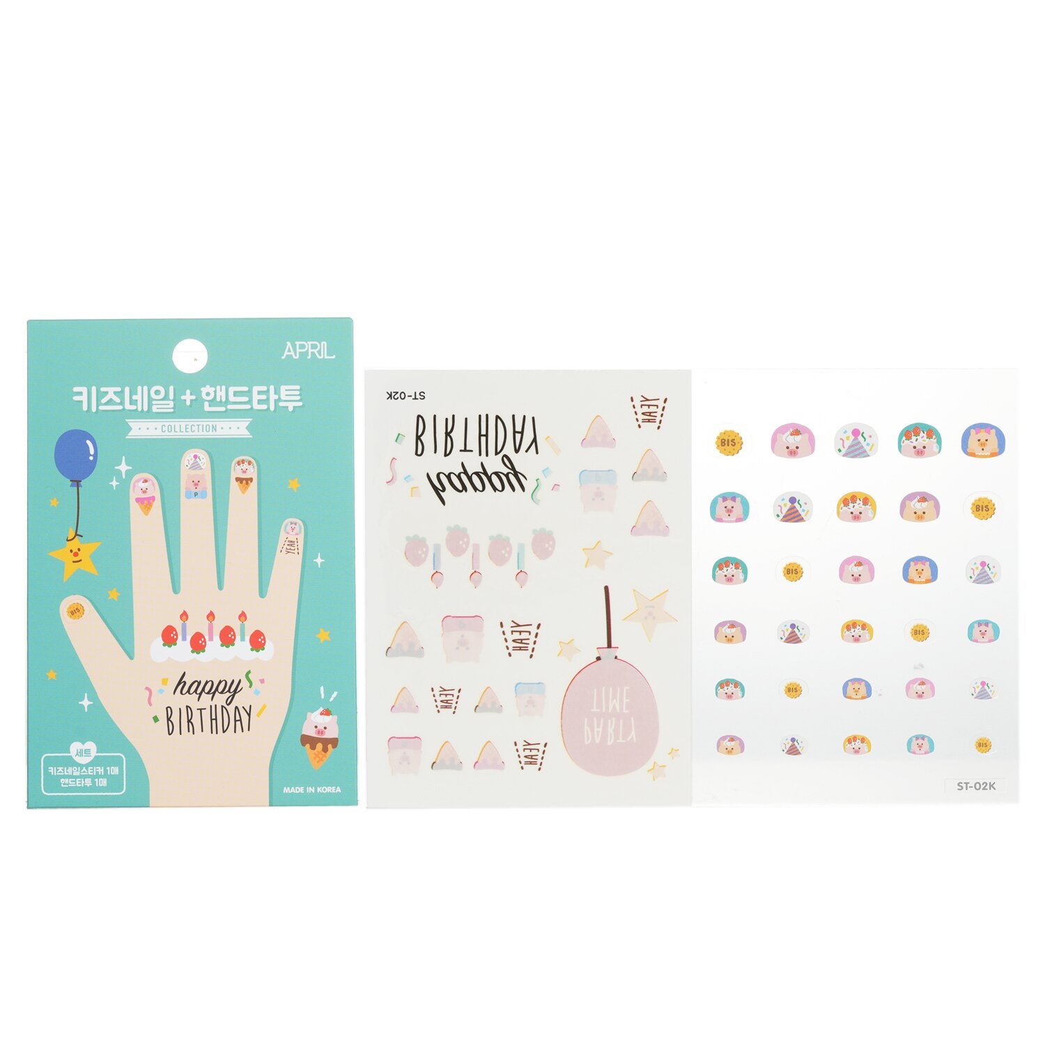 April Korea April Nail + Hand Tattoo - # ST-02K  1pc