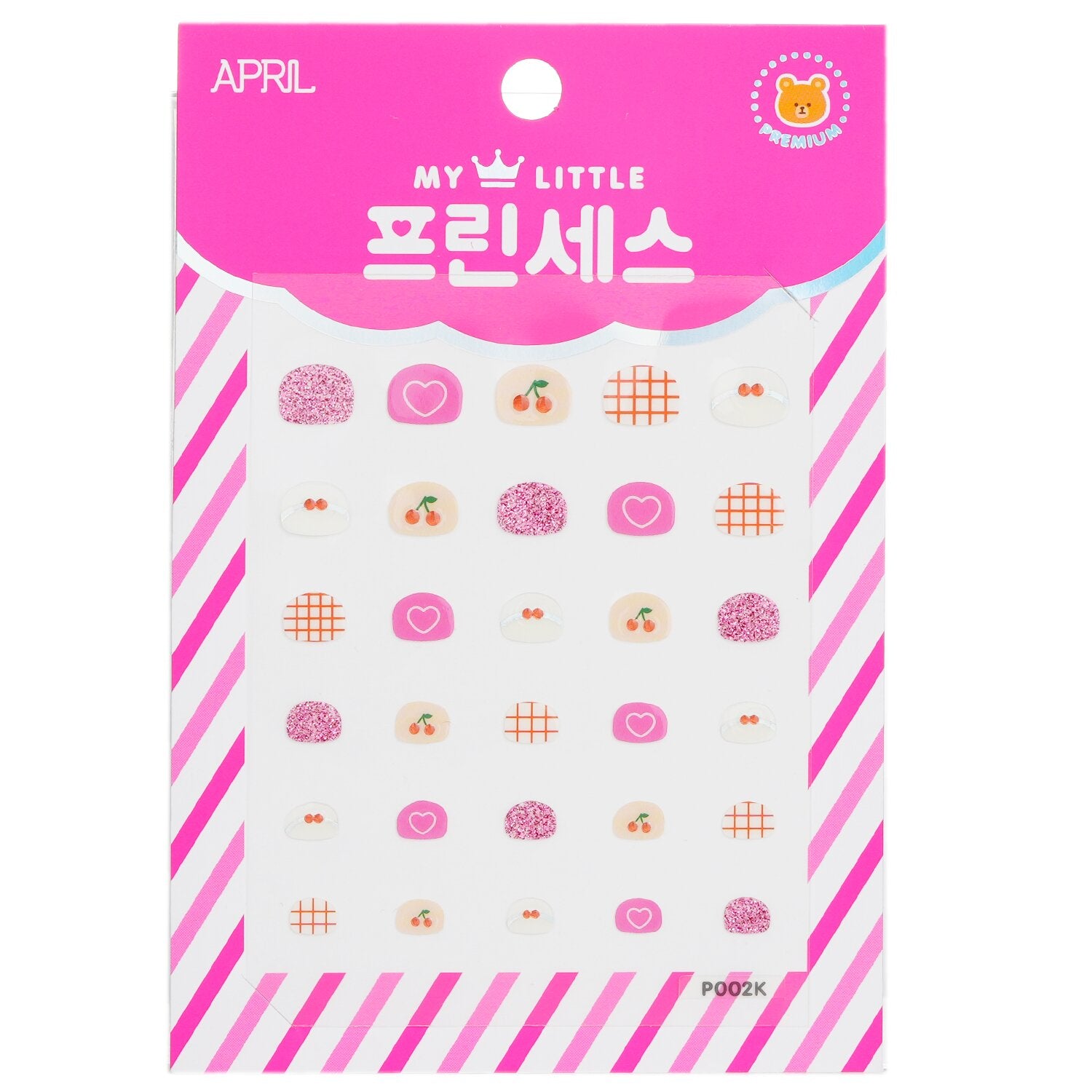 April Korea Princess Kids Nail Sticker - # P002K  1pack