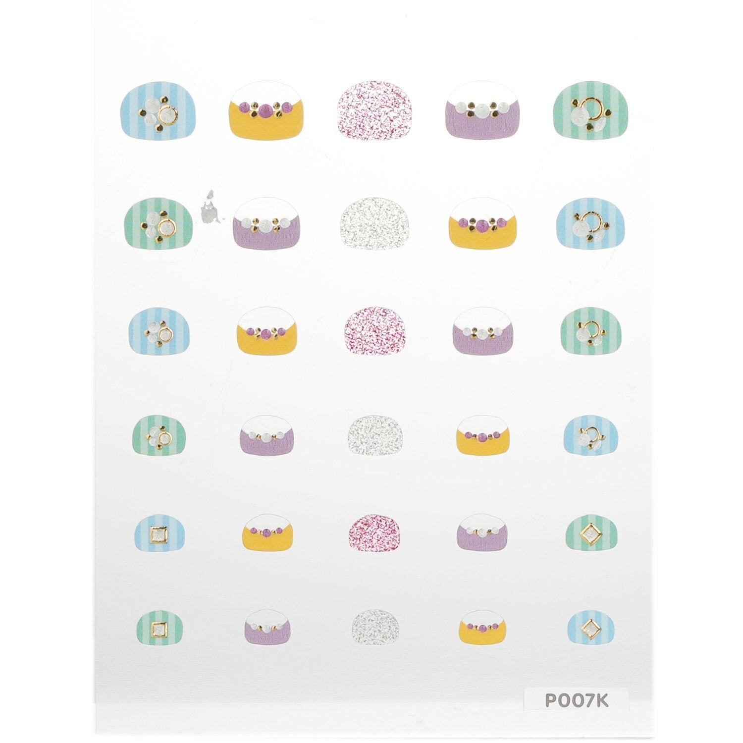 April Korea Princess Kids Nail Sticker - # P007K  1pack