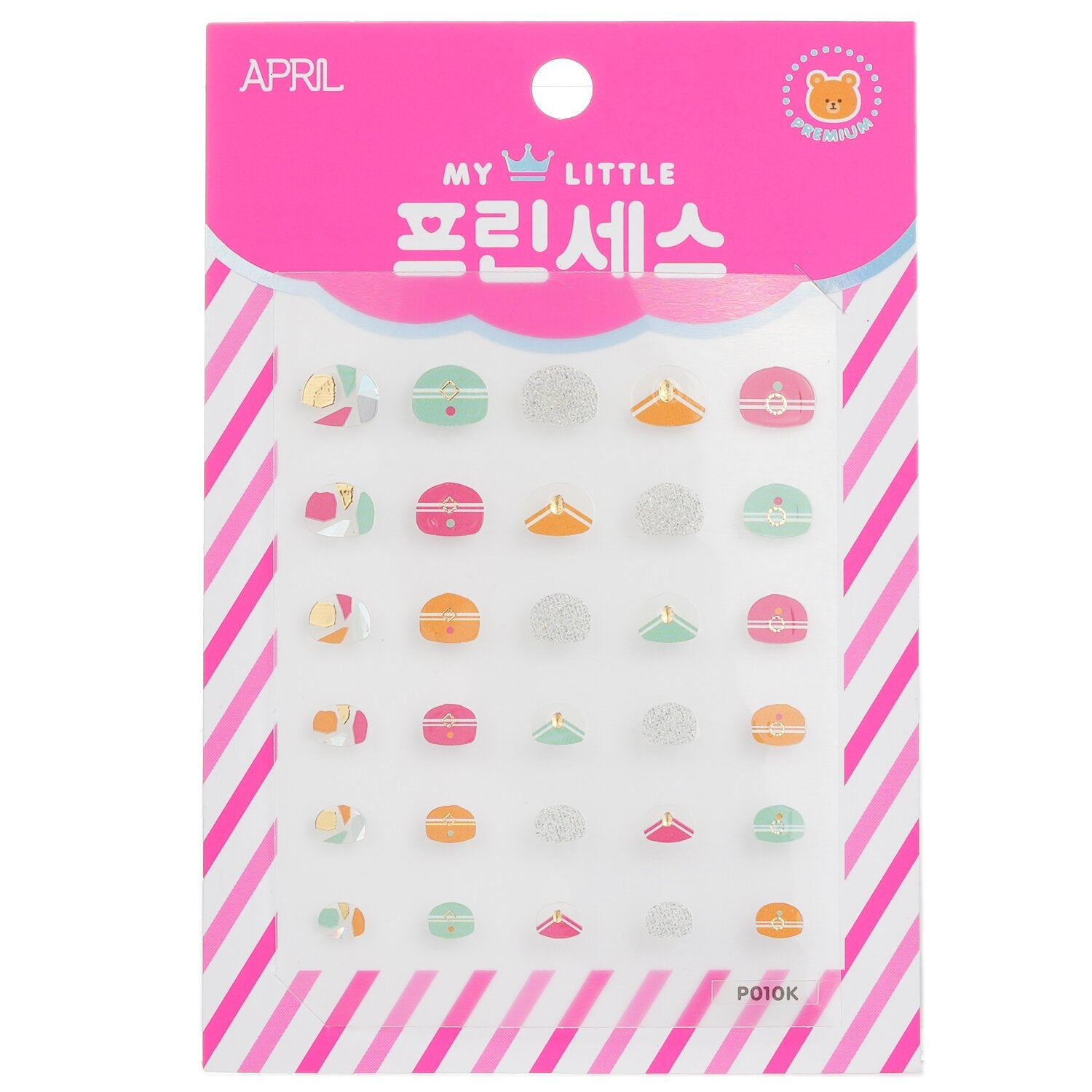 April Korea Princess Kids Nail Sticker - # P010K  1pack