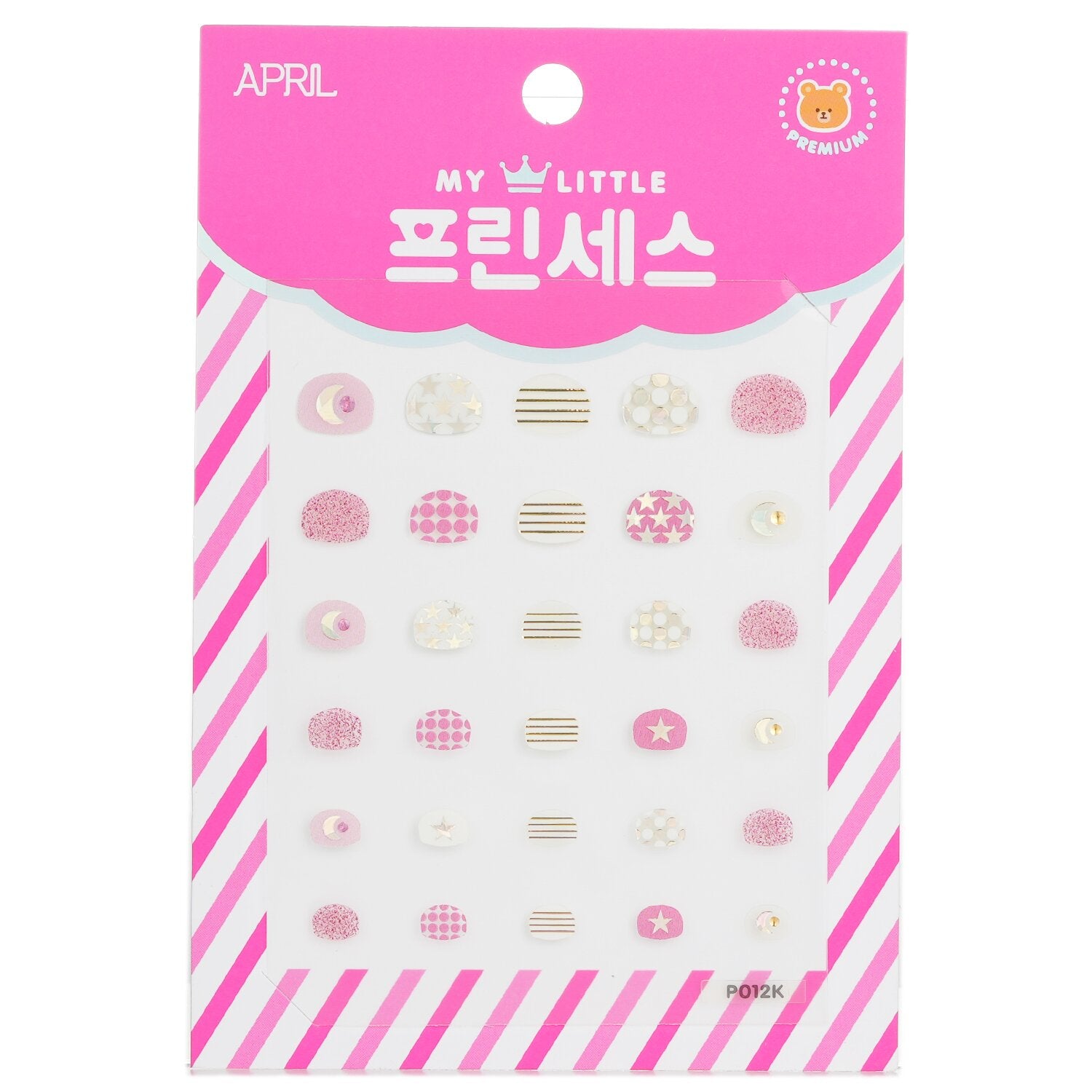 April Korea Princess Kids Nail Sticker - # P012K  1pack