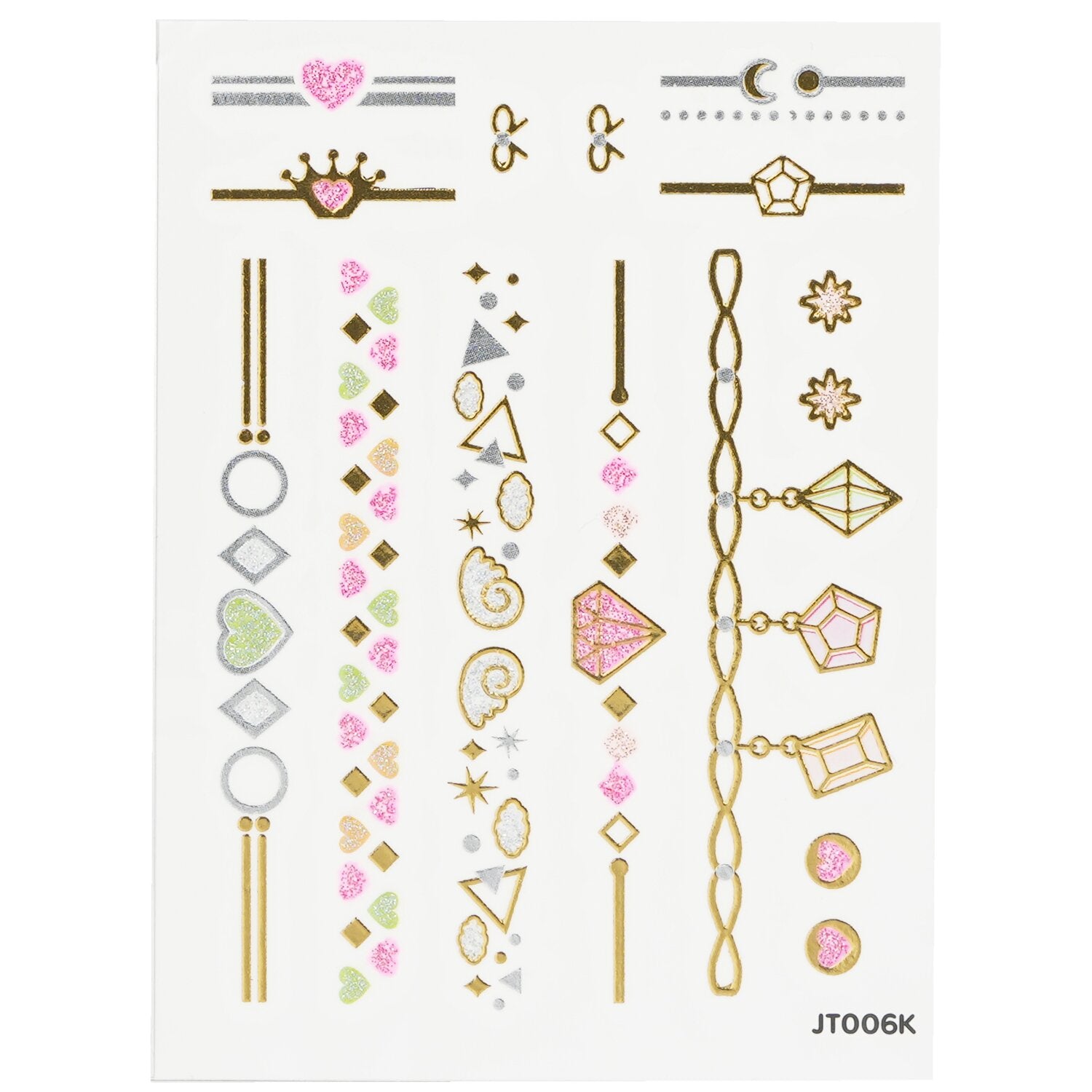 April Korea Princess Jewel Body Sticker - # JT006K  1pc