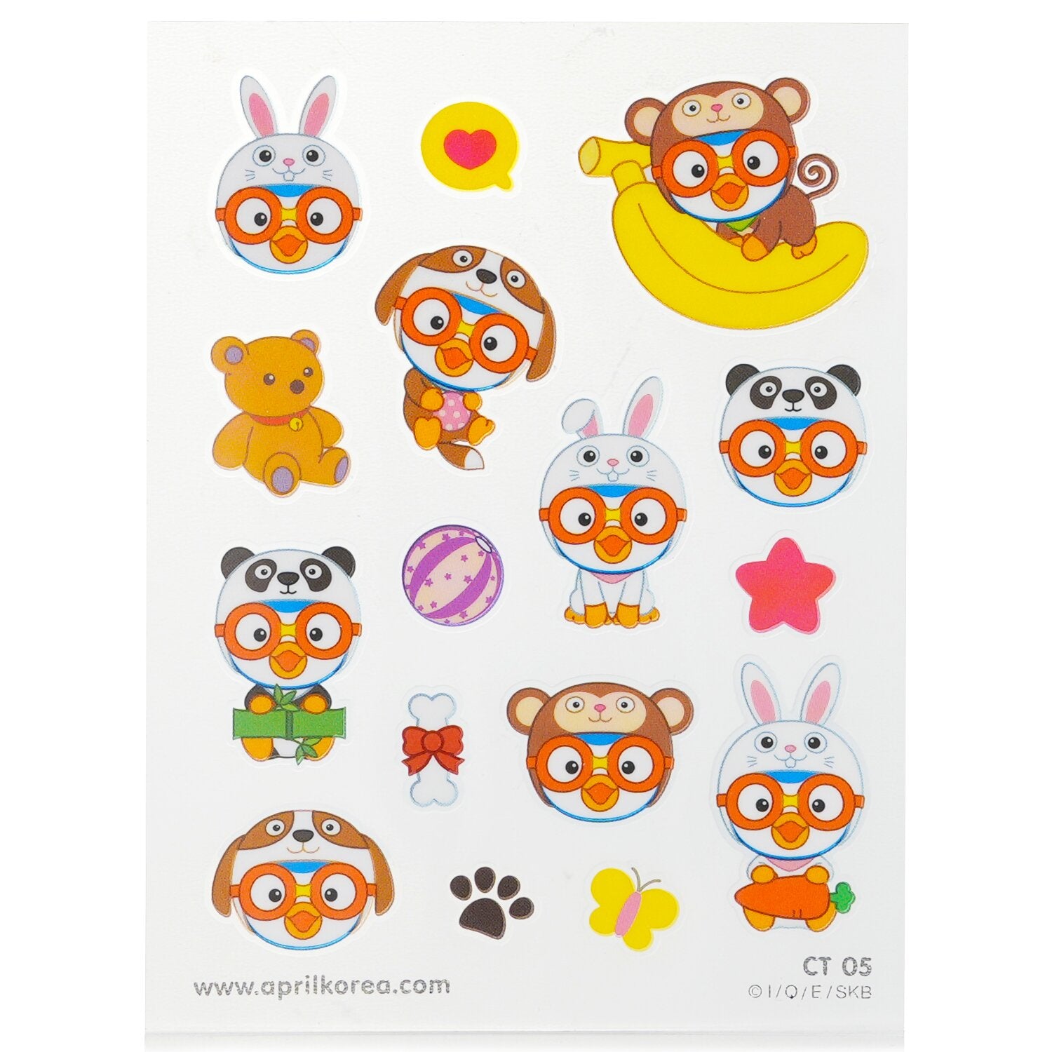 April Korea Pororo Body Sticker - # CT05  1pc