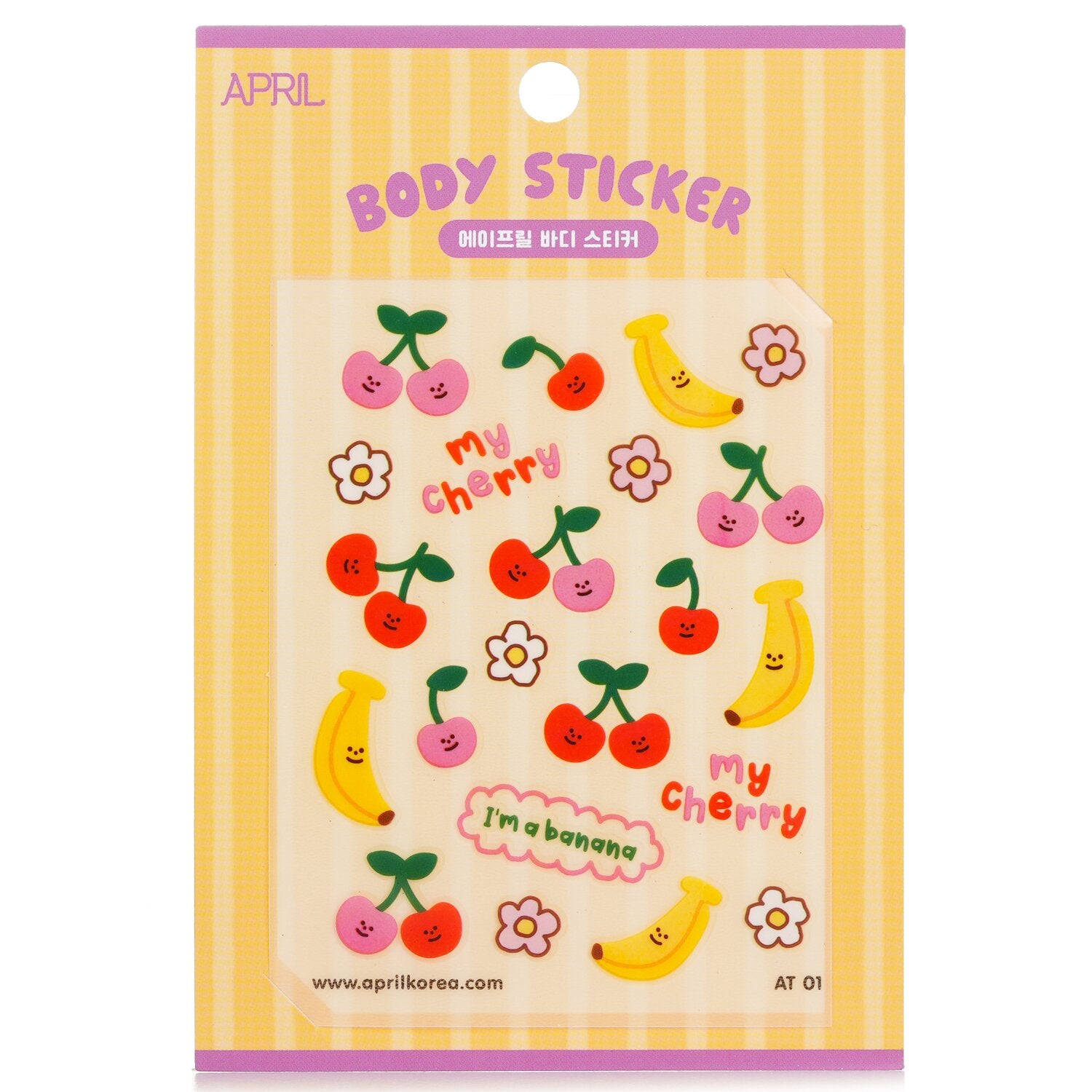 April Korea April Body Sticker - # AT 01  1pc