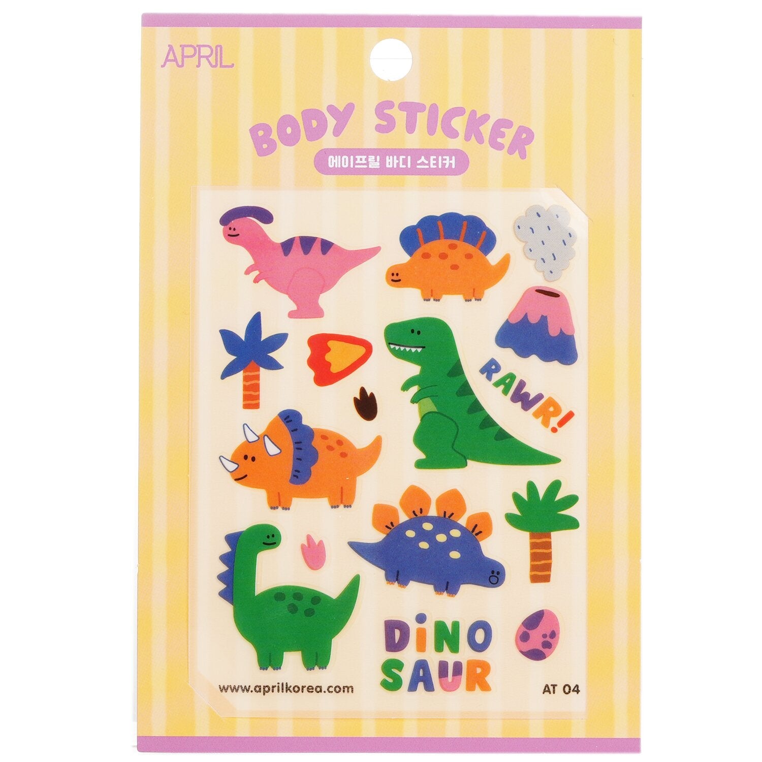 April Korea April Body Sticker - # AT 04  1pc