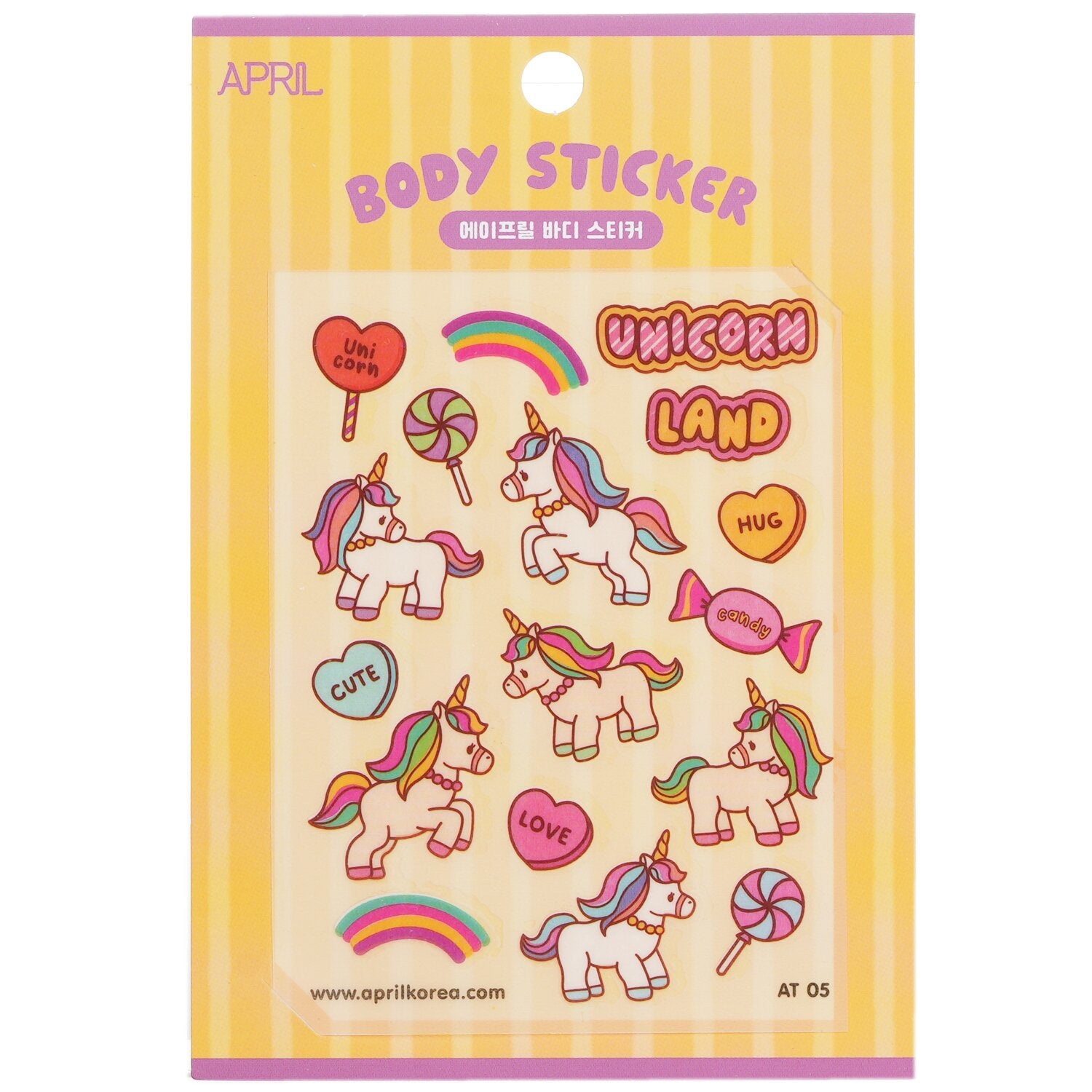 April Korea April Body Sticker - # AT 05  1pc