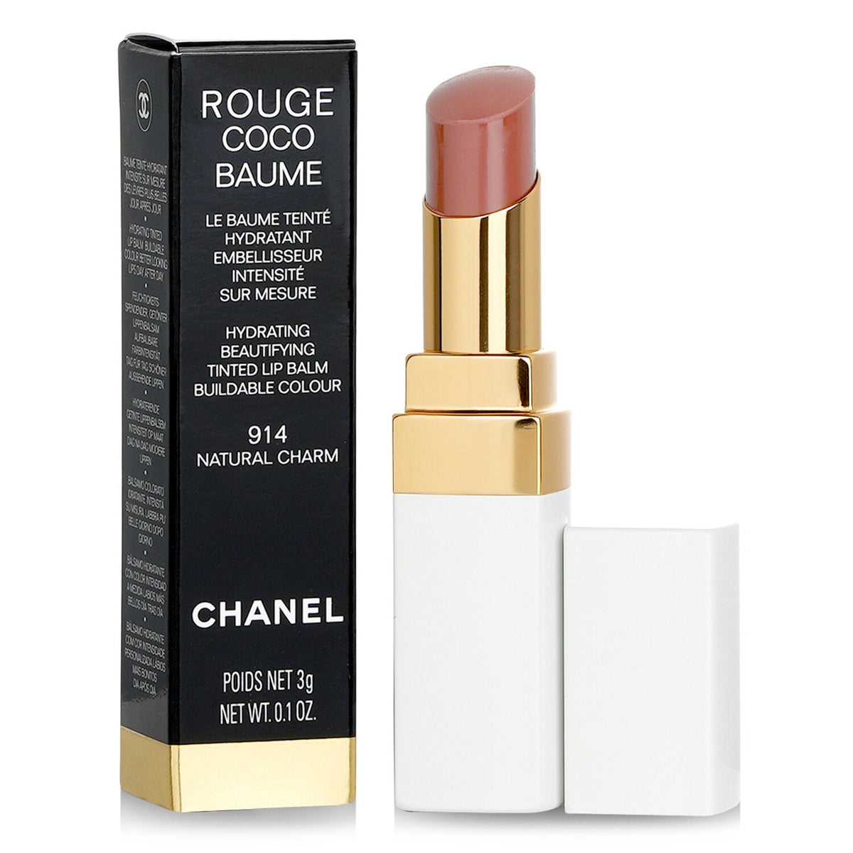 Chanel Rouge Coco Baume Hydrating Beautifying Tinted Lip Balm - # 914 Natural