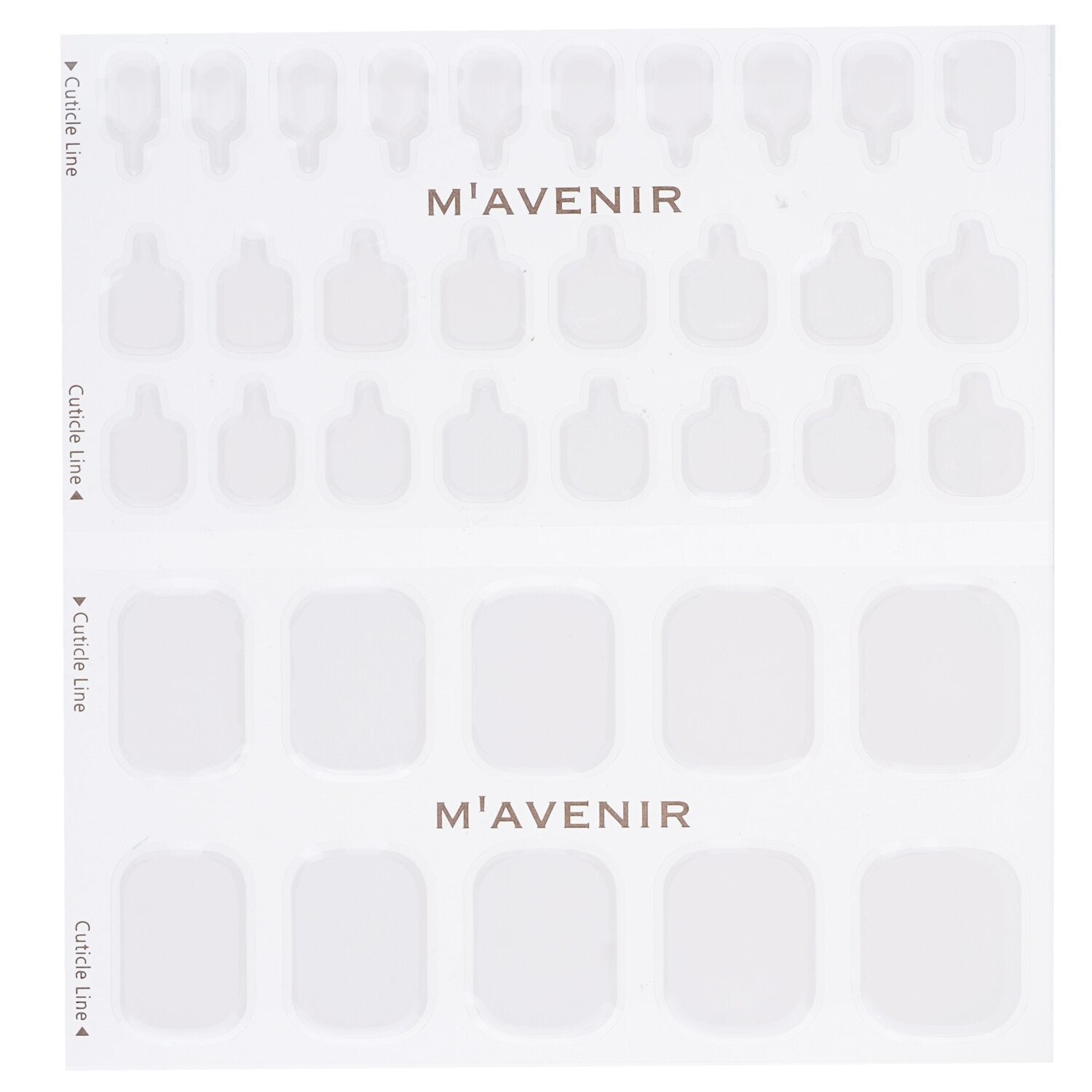 Mavenir Nail Sticker (White) - # Classic Crema Pedi  36pcs