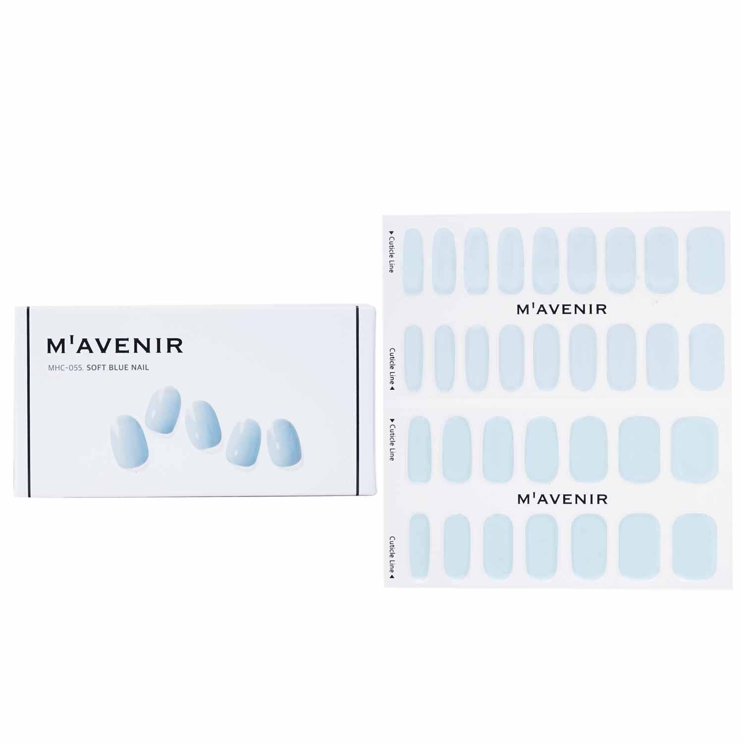 Mavenir Nail Sticker (Blue) - # Soft Blue Nail  32pcs