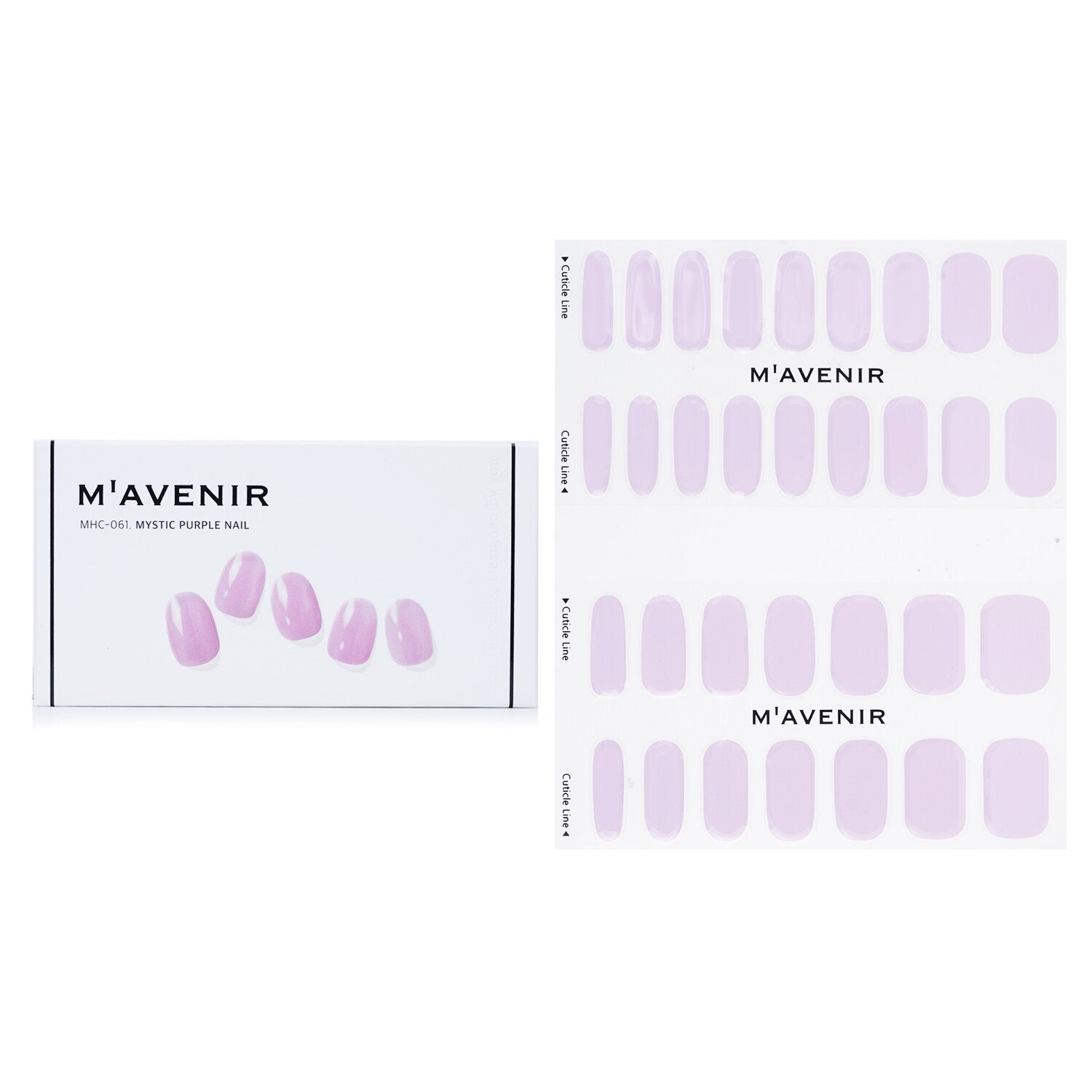 Mavenir Nail Sticker (Purple) - # Mystic Purple Nail  32pcs