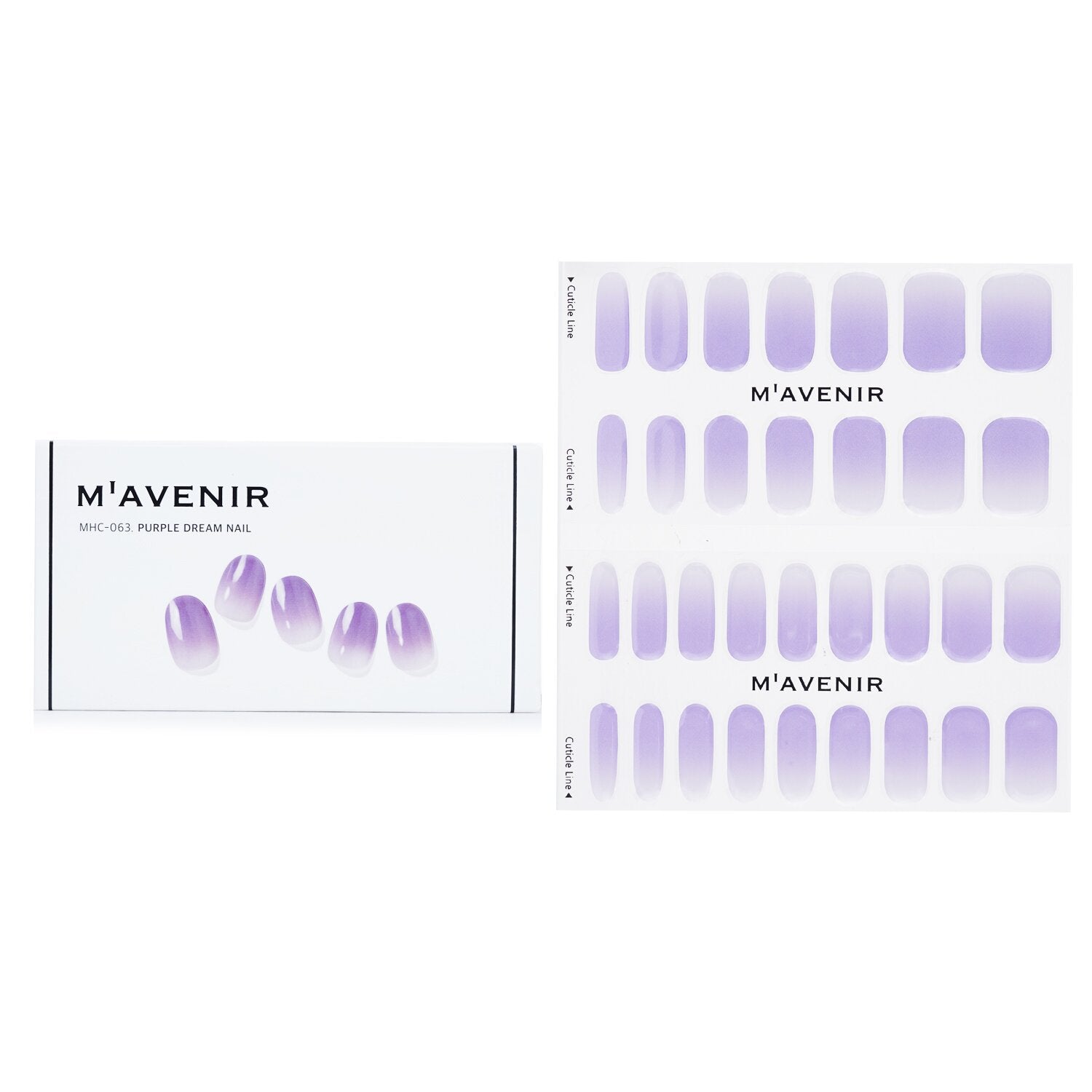 Mavenir Nail Sticker (Purple) - # Purple Dream Nail  32pcs