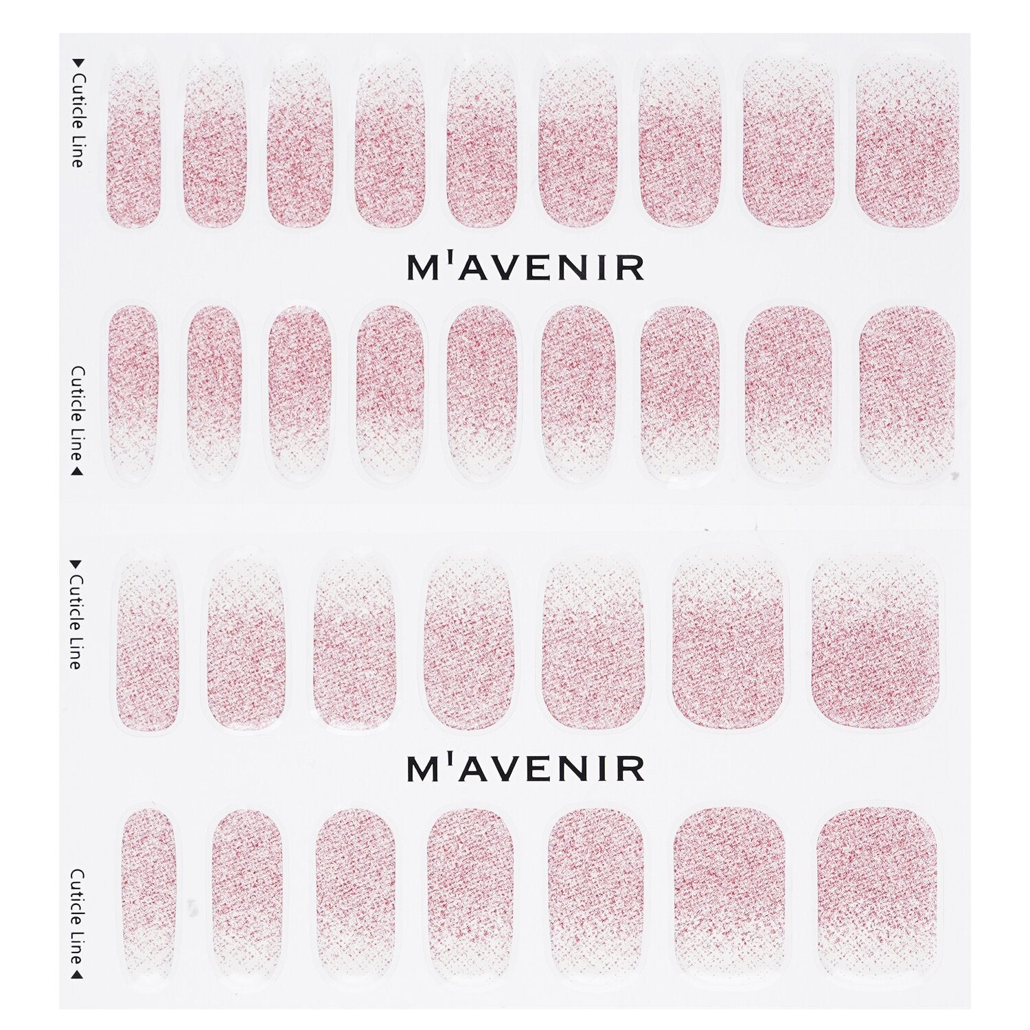 Mavenir Nail Sticker (Pink) - # Fiesta Pink Rose Nail  32pcs