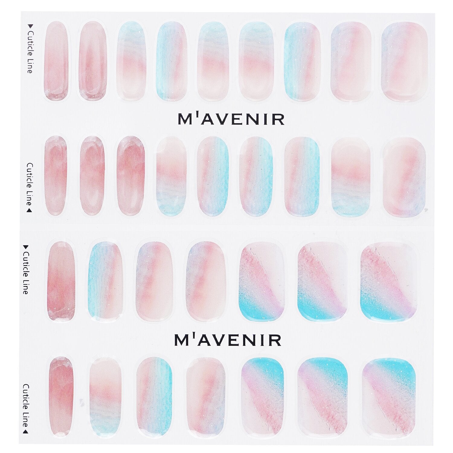 Mavenir Nail Sticker (Pink) - # Pink Beach Nail  32pcs