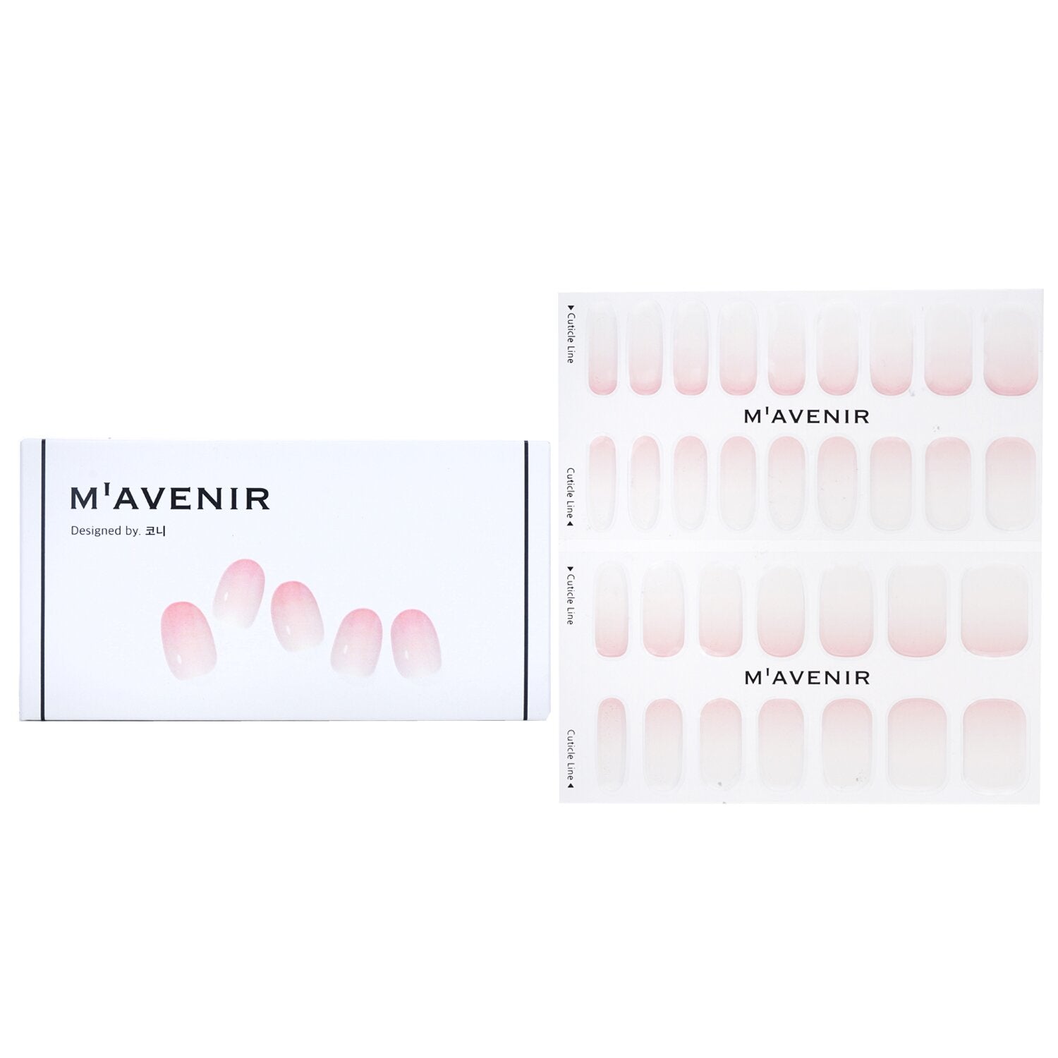 Mavenir Nail Sticker (Pink) - # La Vie En Rose Nail  32pcs