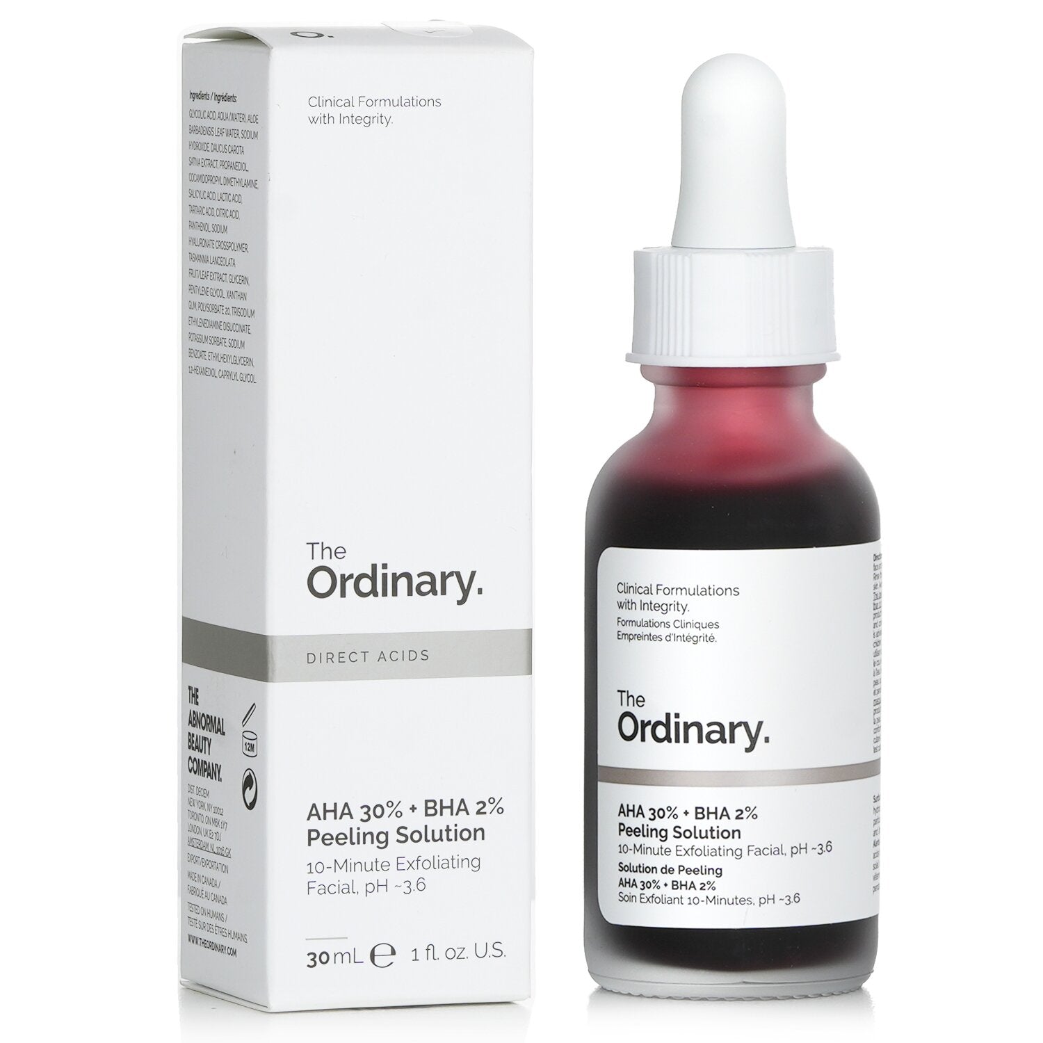 The Ordinary AHA 30% + BHA 2% Peeling Solution  30ml/1oz