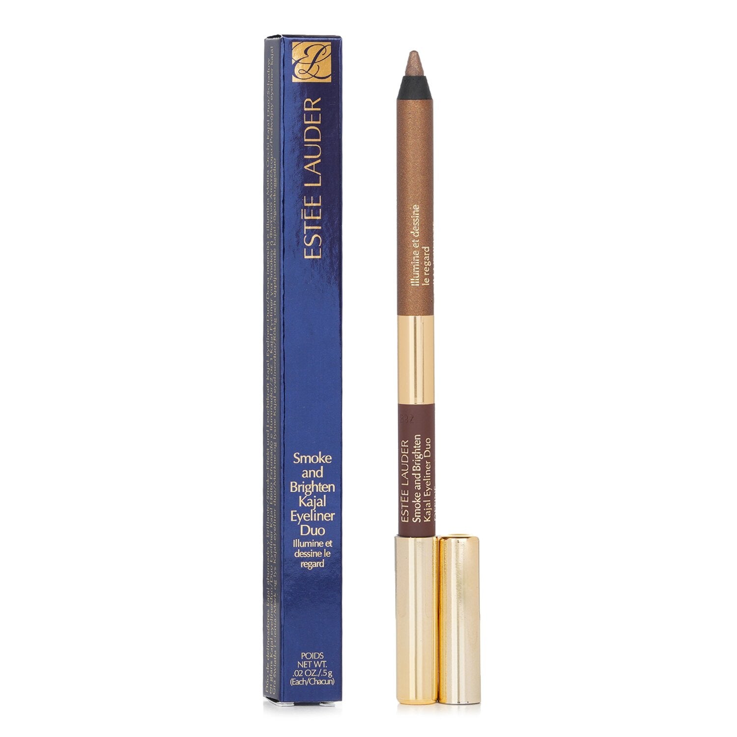 Estee Lauder Smoke And Brighten Kajal Eyeliner Duo - # Dark Chocolate / Rich Bro