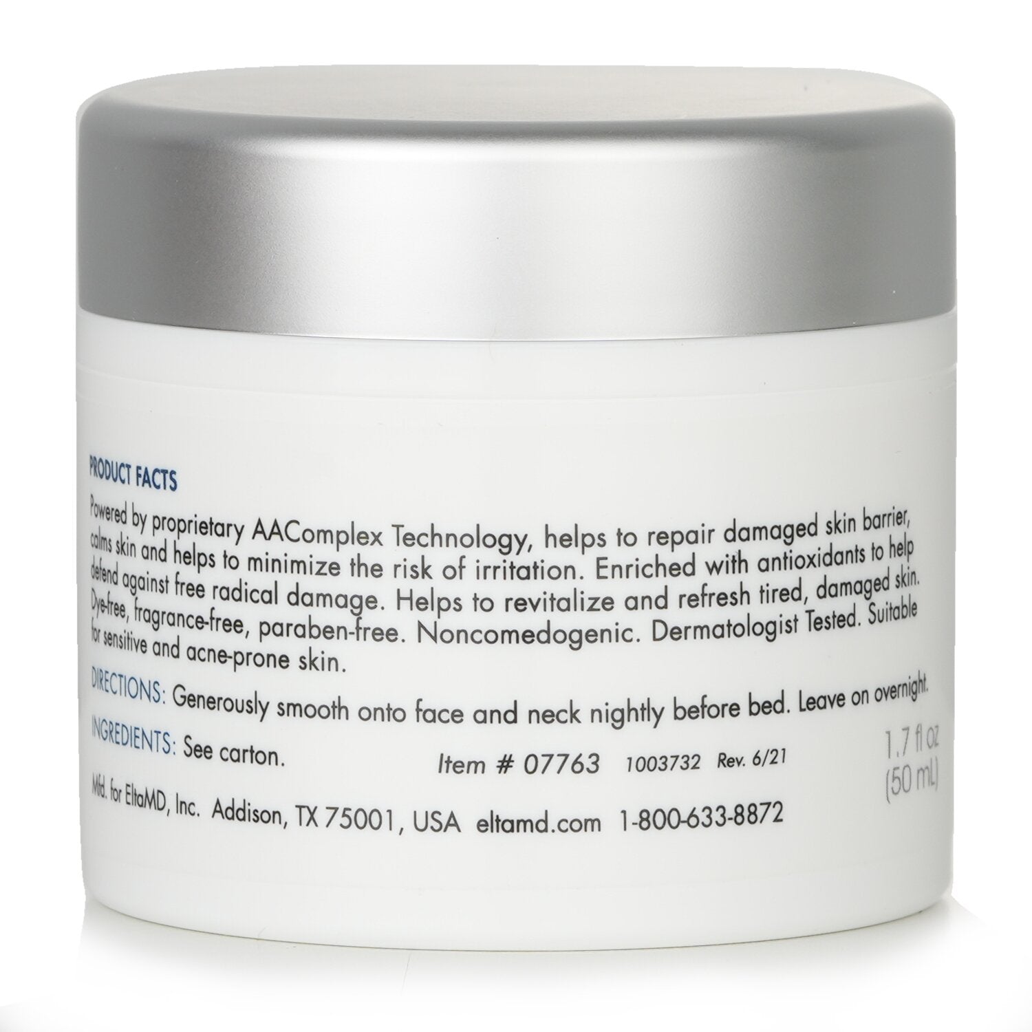 EltaMD Skin Recovery Night Mask  50ml/1.7oz