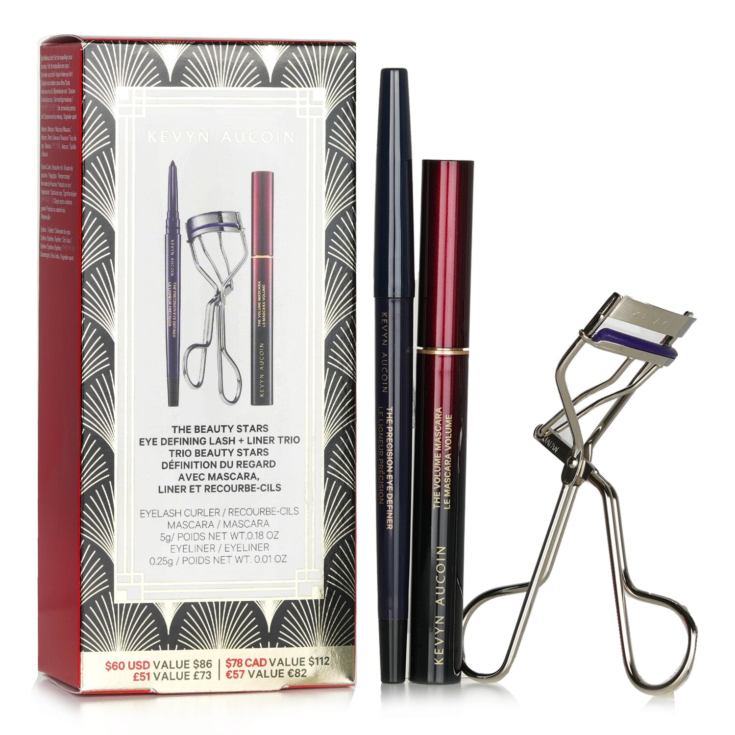 Kevyn Aucoin The Beauty Stars: Eye Defining Lash + Liner Trio: 1x Eyelash Curler