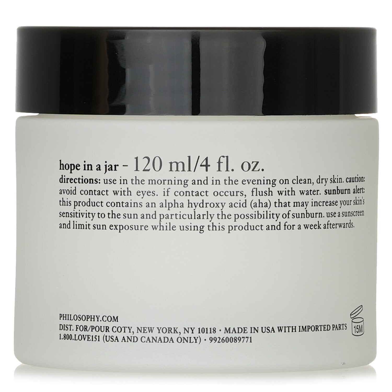 Philosophy Hope In A Jar Smooth-glow Multi-tasking Moisturizer  120ml/4oz