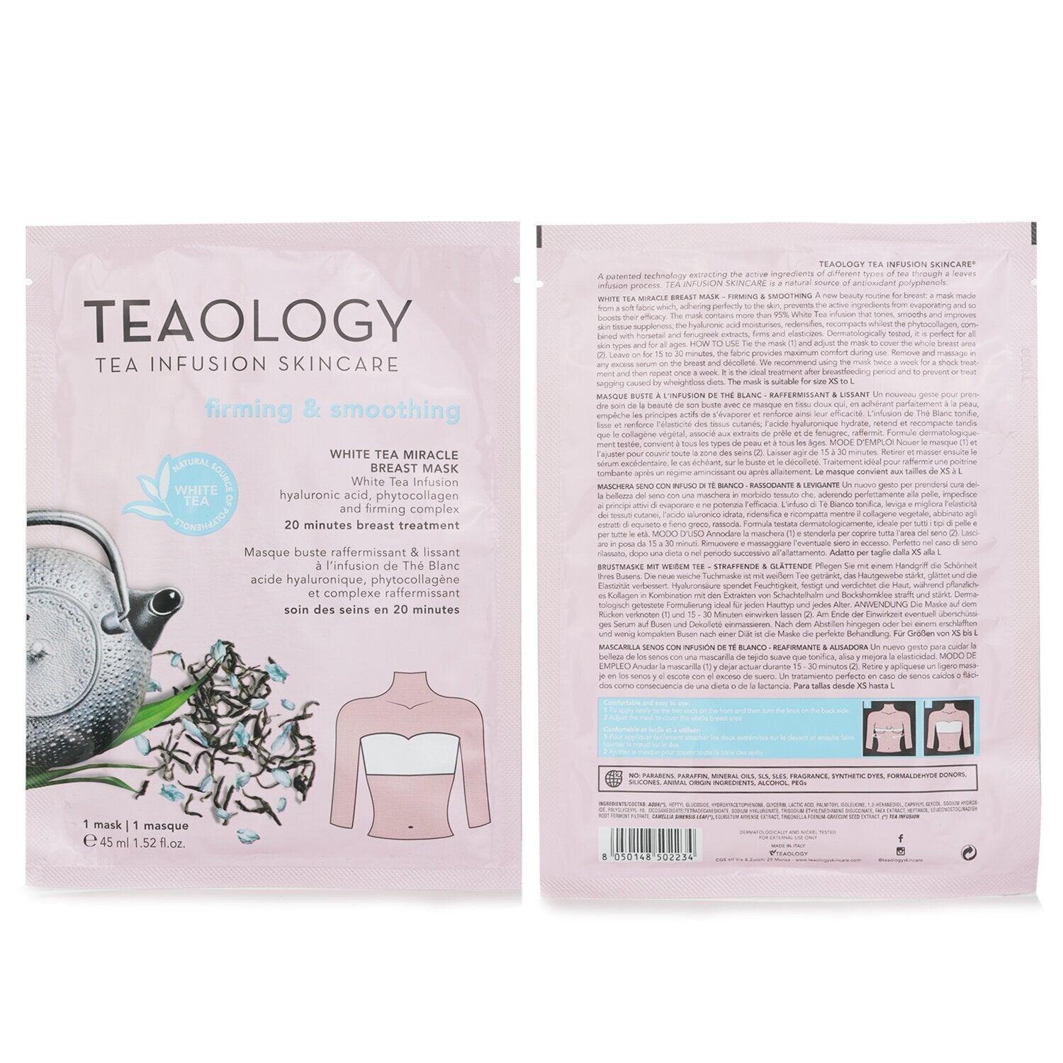 Teaology White Tea Miracle Breast Firming & Smoothing Mask  45ml/1.52oz