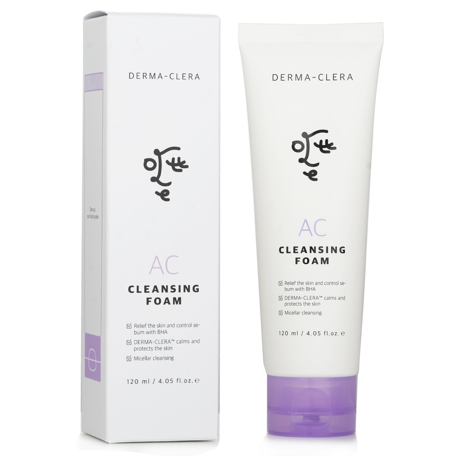 Ottie Derma Clera AC Cleansing Foam  120ml/4.05oz