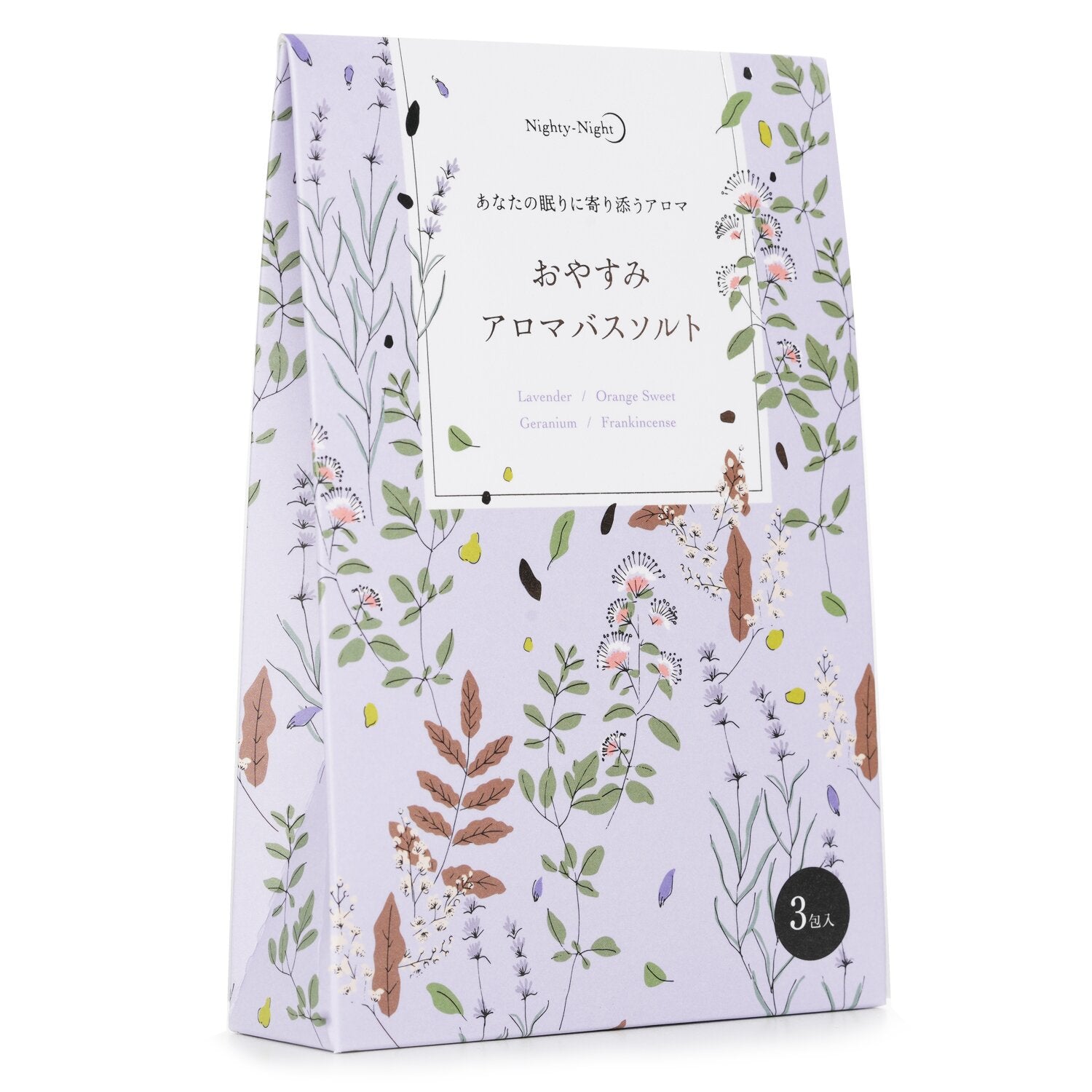 Daily Aroma Japan Nighty-Night Aroma Bath Salt - Lavender, Orange Sweet, Geraniu