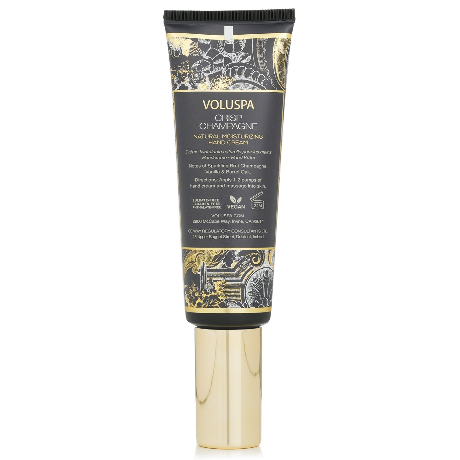 Voluspa Crisp Champagne Natural Moisturizing Hand Cream - Vanilla & Barrel Oak