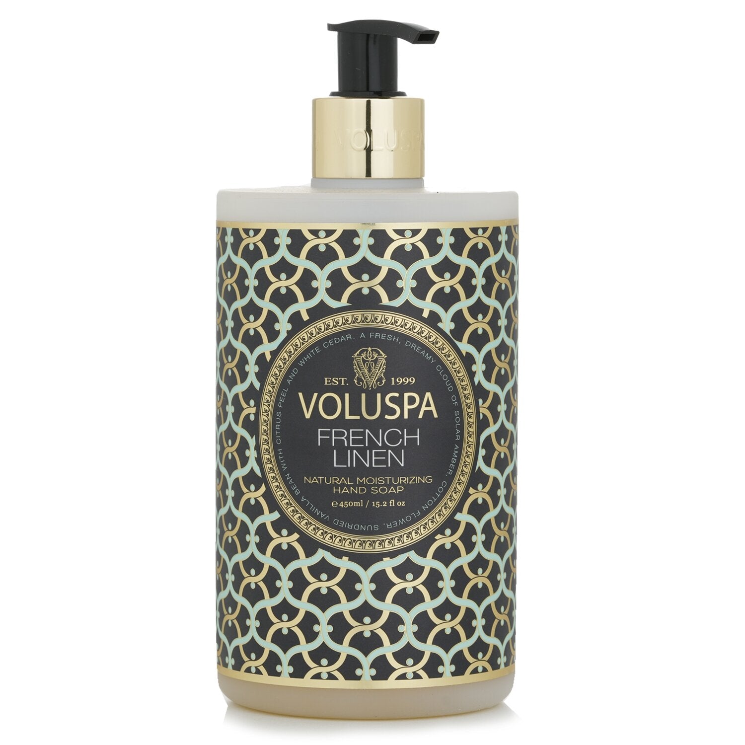 Voluspa French Linen Hand Soap - Cotton Flower, White Cedar & Sun Dried Vanilla