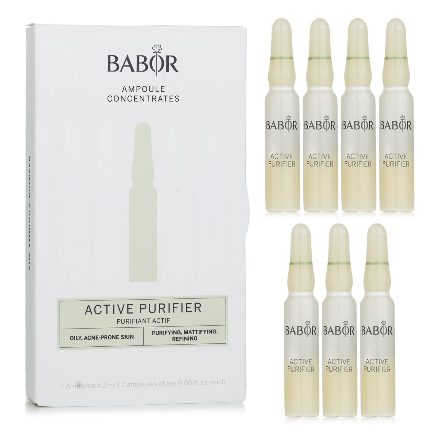 Babor Ampoule Concentrates - Active Purifier (For Oily, Acne-prone Skin)  7x2ml/