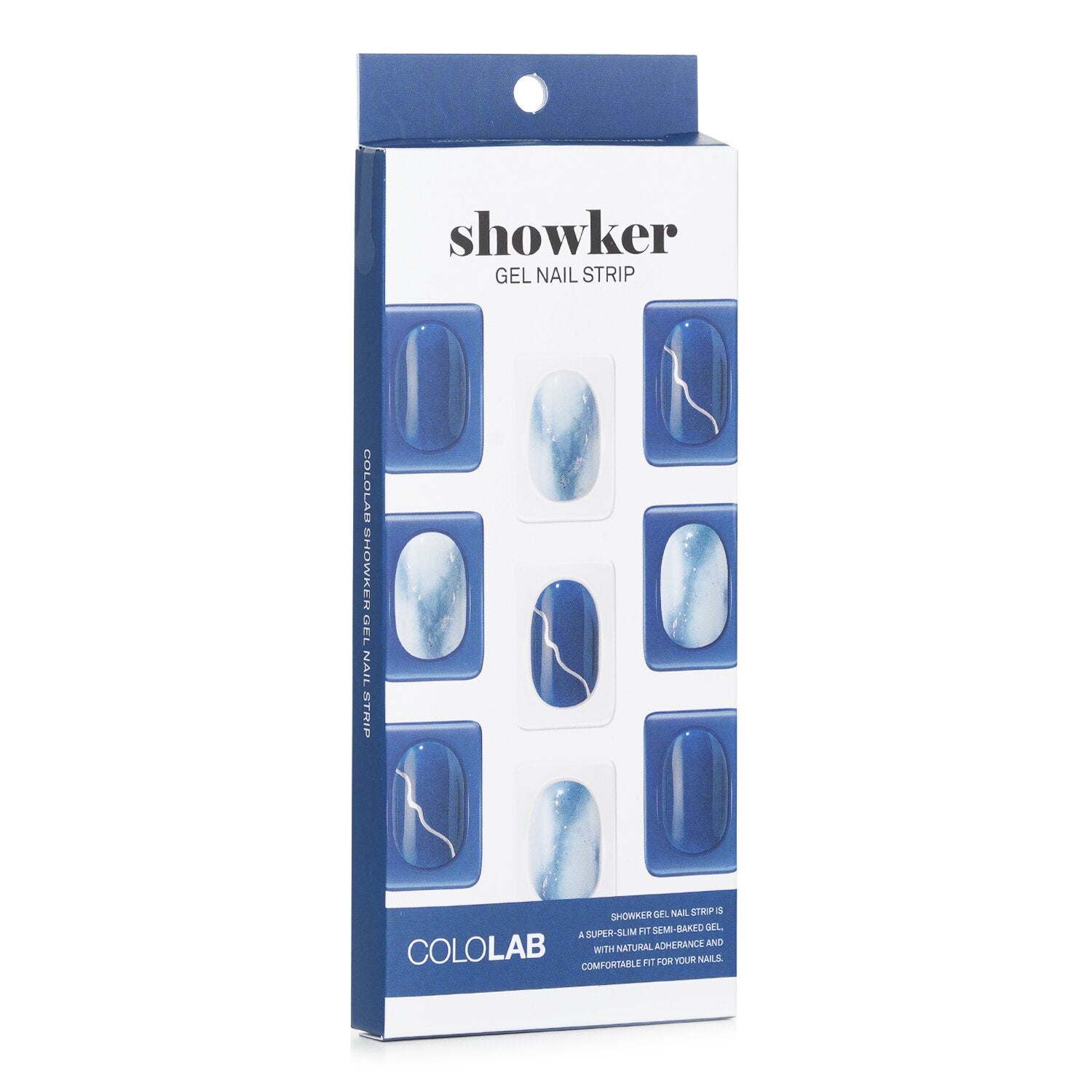 Cololab Showker Gel Nail Strip # CNA401 Blackberry Marble  1pcs