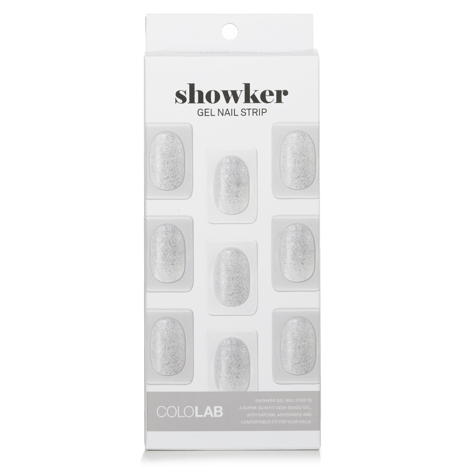 Cololab Showker Gel Nail Strip # CNG803 Twinkle Moonlight  1pcs