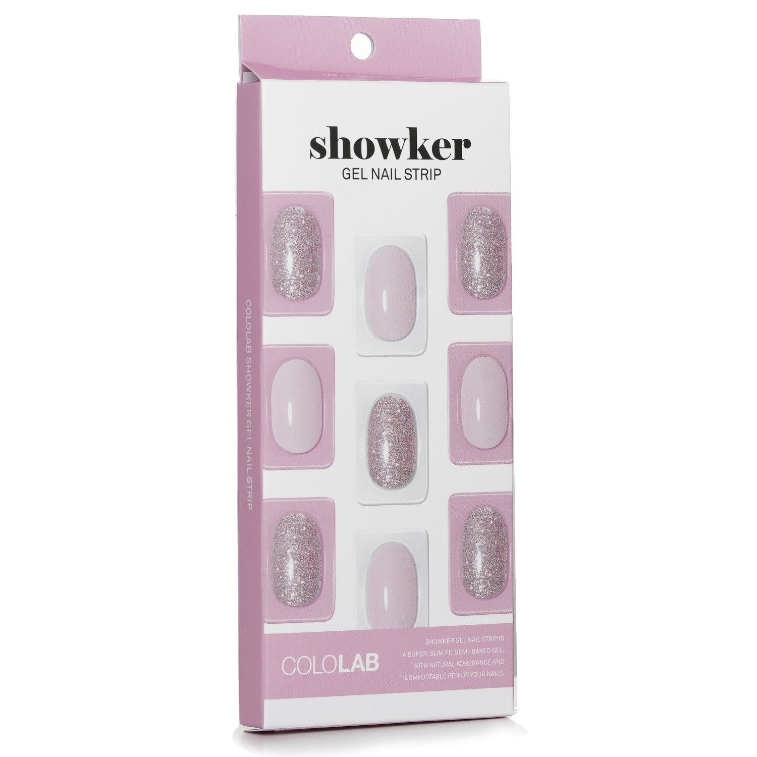 Cololab Showker Gel Nail Strip # CSF101 Syrup Pink  1pcs