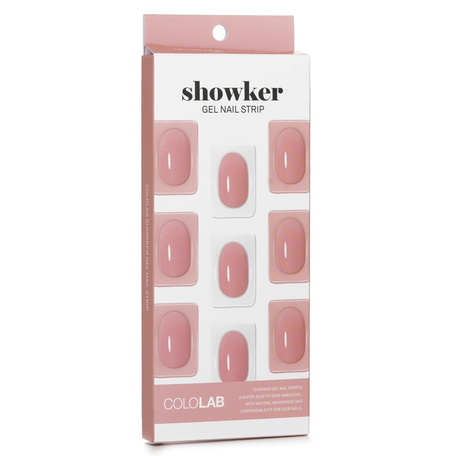 Cololab Showker Gel Nail Strip # CSF111 Goddess Coral Pink  1pcs