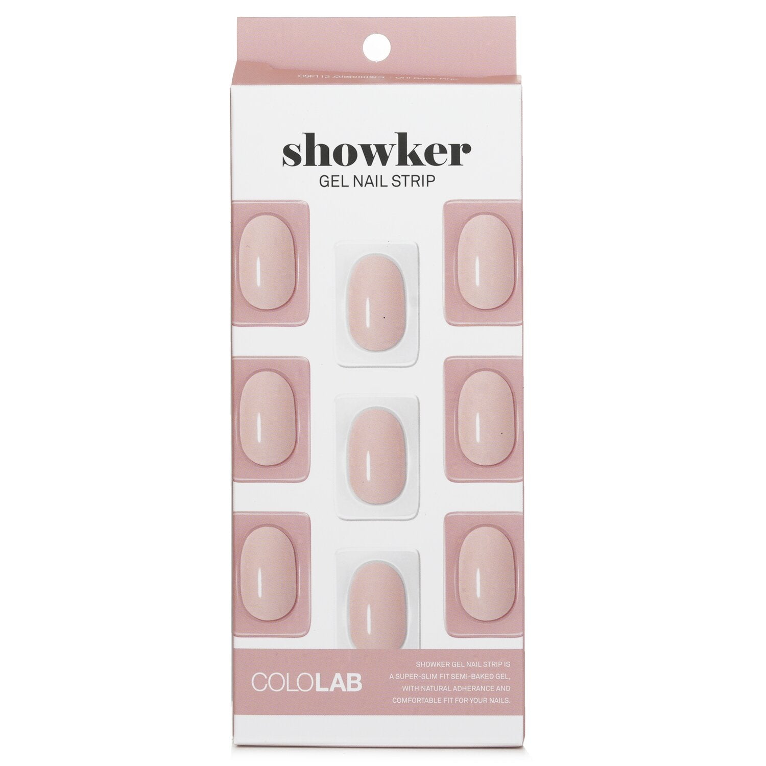 Cololab Showker Gel Nail Strip # CSF112 OH Baby Pink  1pcs