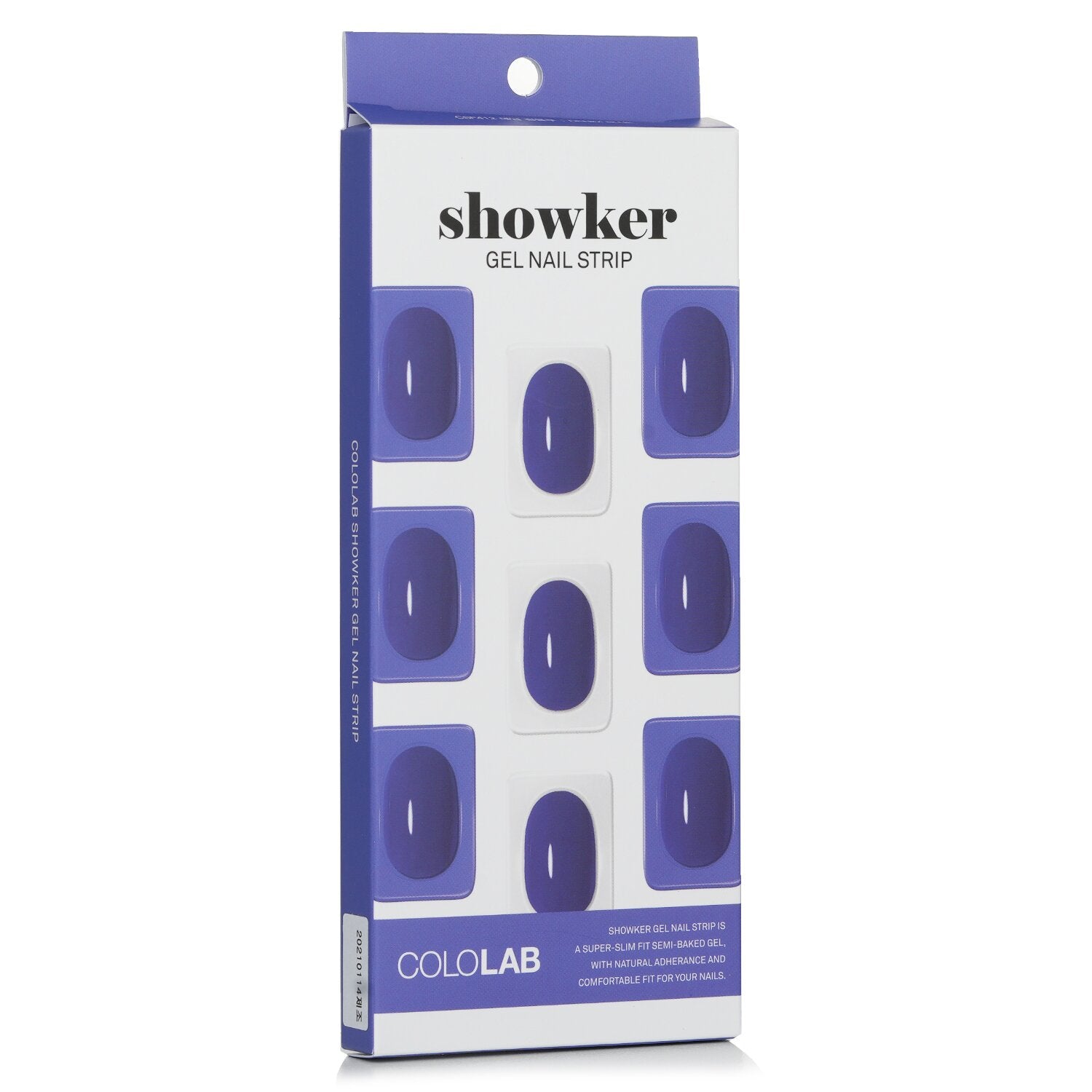 Cololab Showker Gel Nail Strip # CSF412 Denim Blue  1pcs