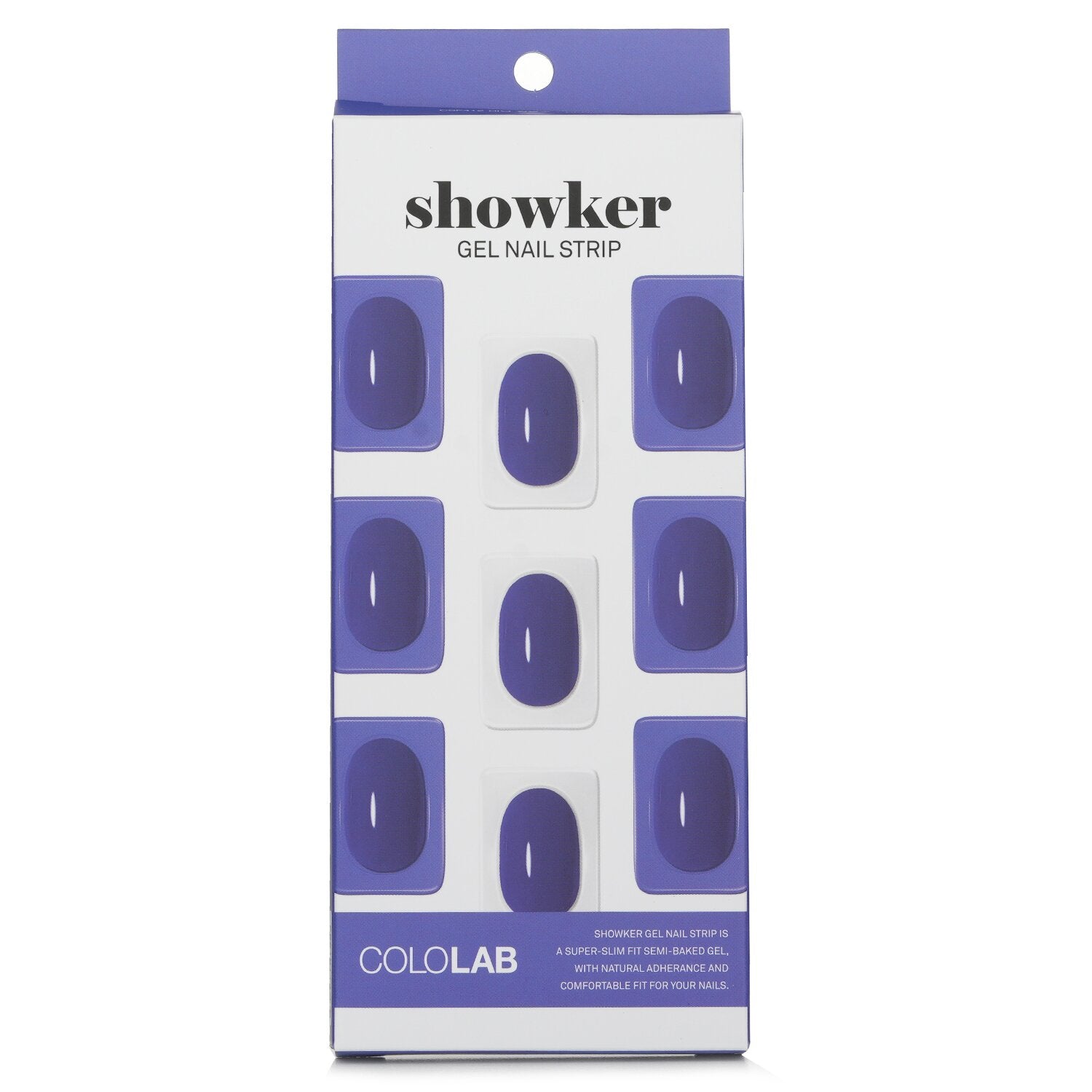 Cololab Showker Gel Nail Strip # CSF412 Denim Blue  1pcs