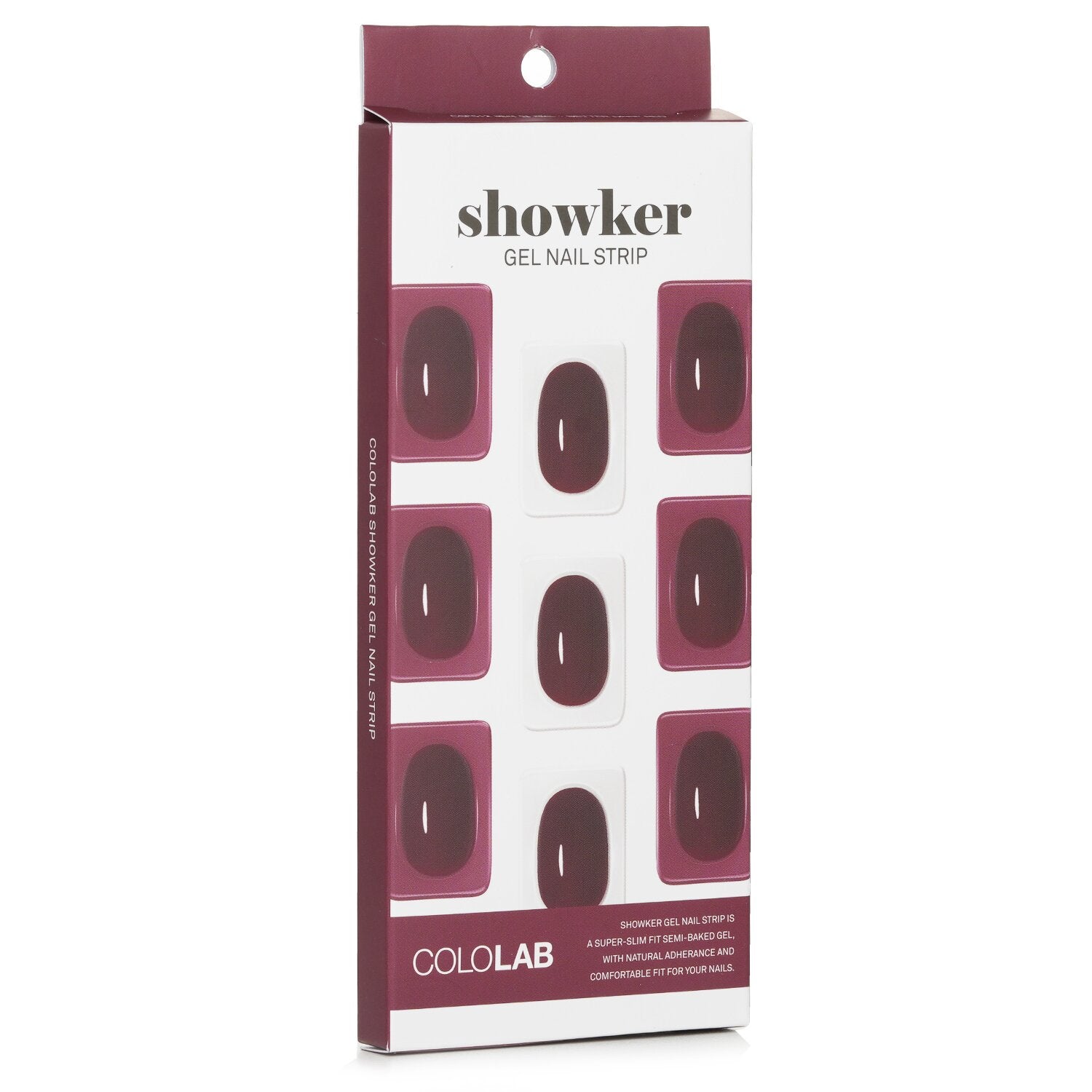 Cololab Showker Gel Nail Strip # CSF512 Better Deep Red  1pcs