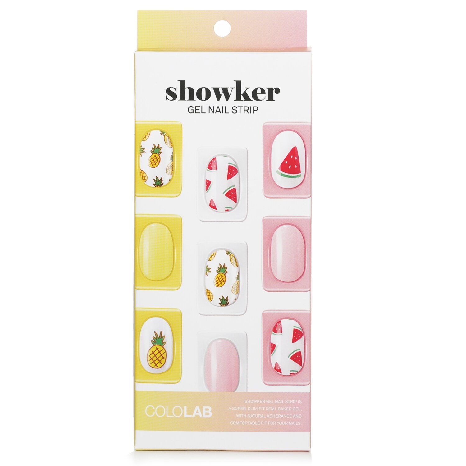 Cololab Showker Gel Nail Strip # CNA604 I'm Fine Watermelon  1pcs