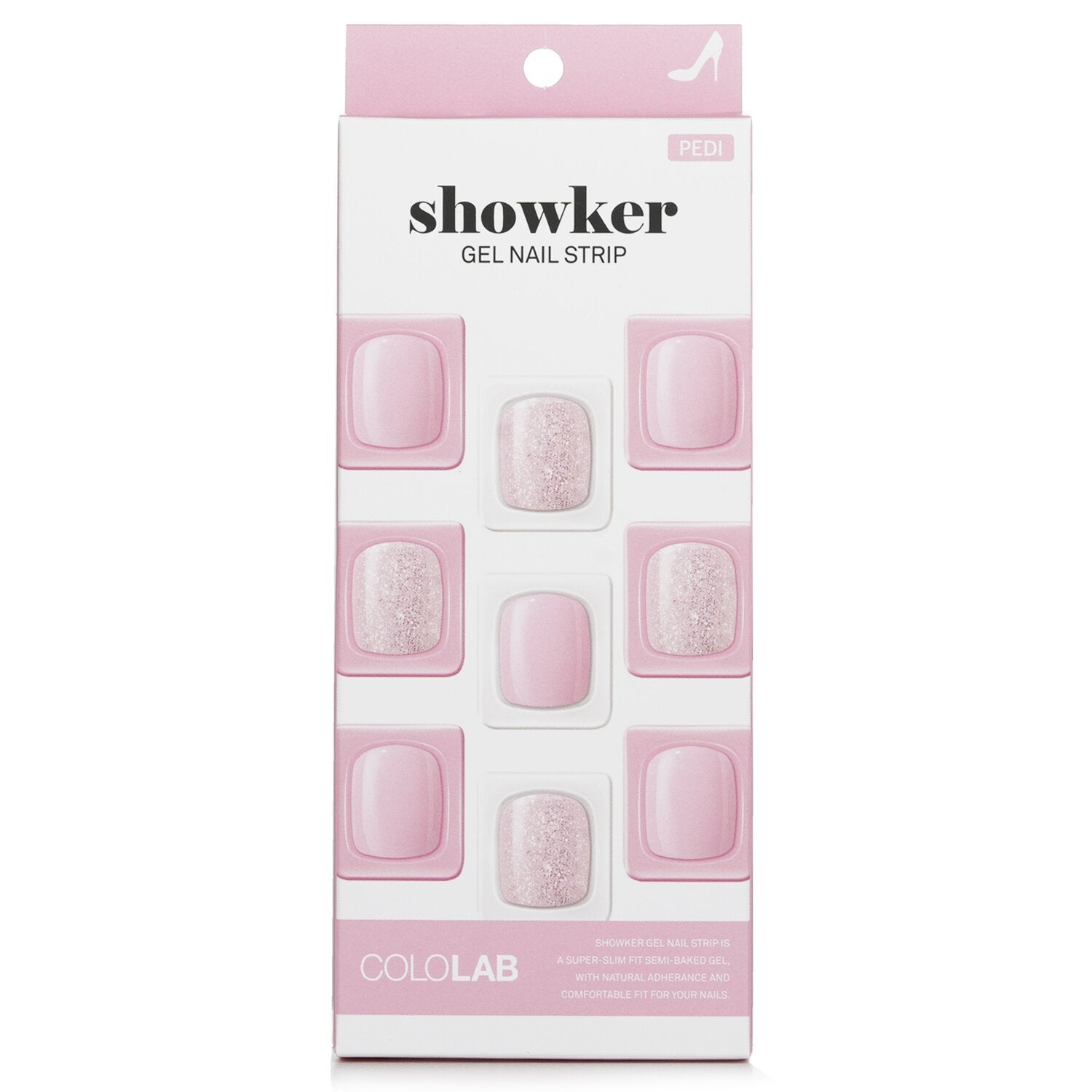 Cololab Showker Gel Nail Strip # CPG107 Romantic Tutu  1pcs