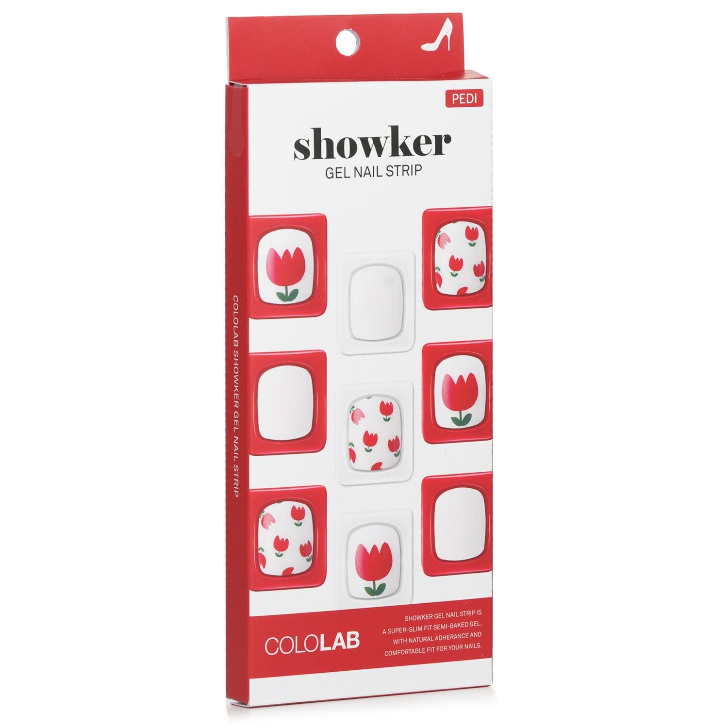 Cololab Showker Gel Nail Strip # CPA801 Tulip Festival  1pcs