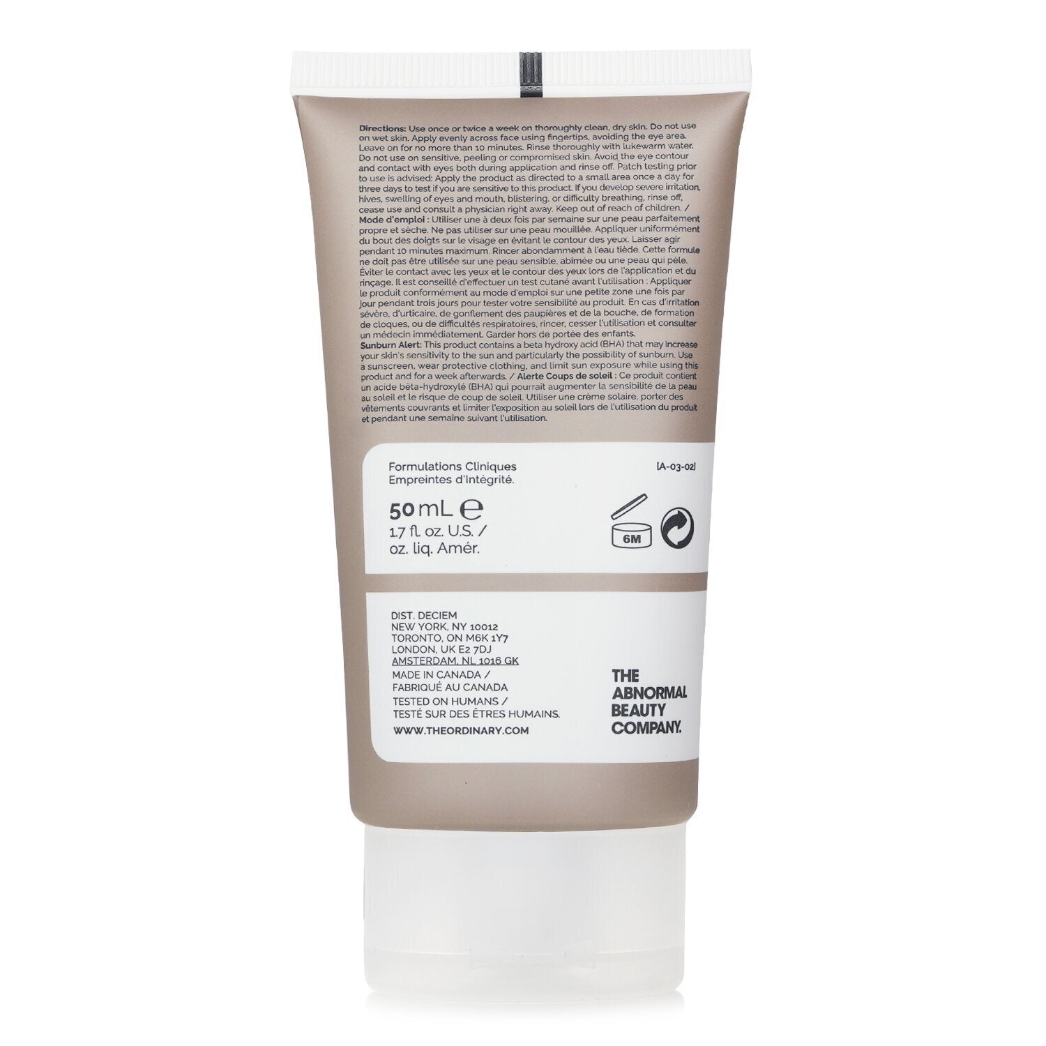 The Ordinary Salicylic Acid 2% Masque  50ml/1.7oz