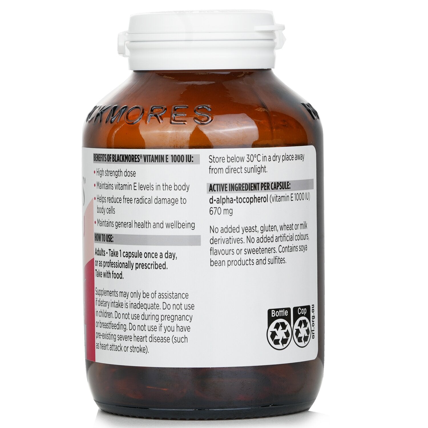 Blackmores Blackmores - Vitamin E 1000IU 100 Capsules (Parallel Import)  100 Cap