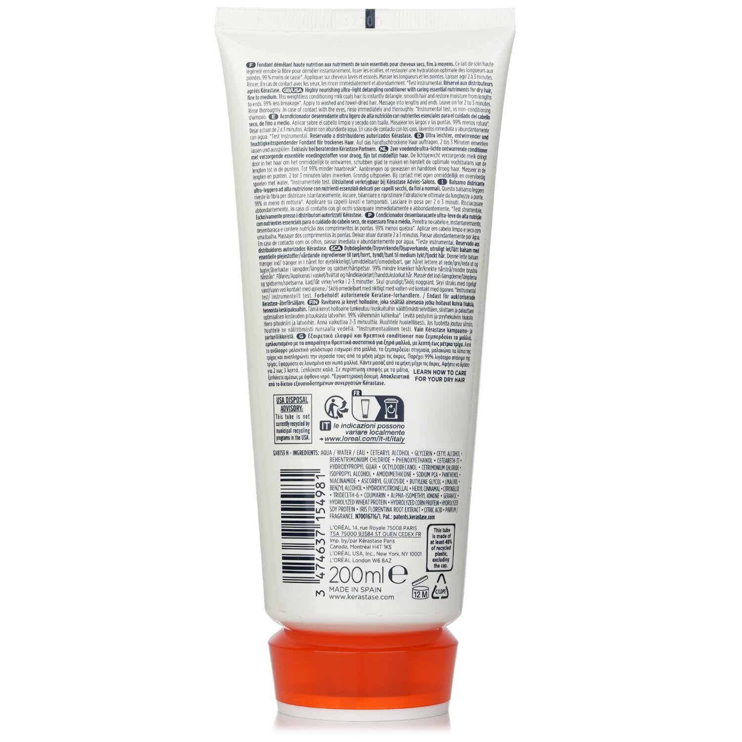 Kerastase Nutritive Lait Vital High Nutrition Ultra-Light Detangling Conditioner